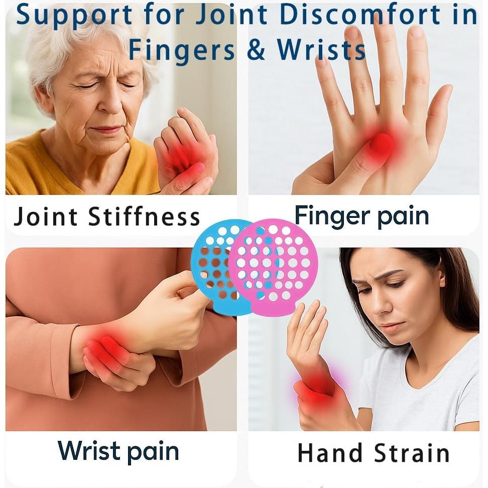 Ejercitador de Dedos BUJIOLA - Terapia de Mano 2-Pack Silicona