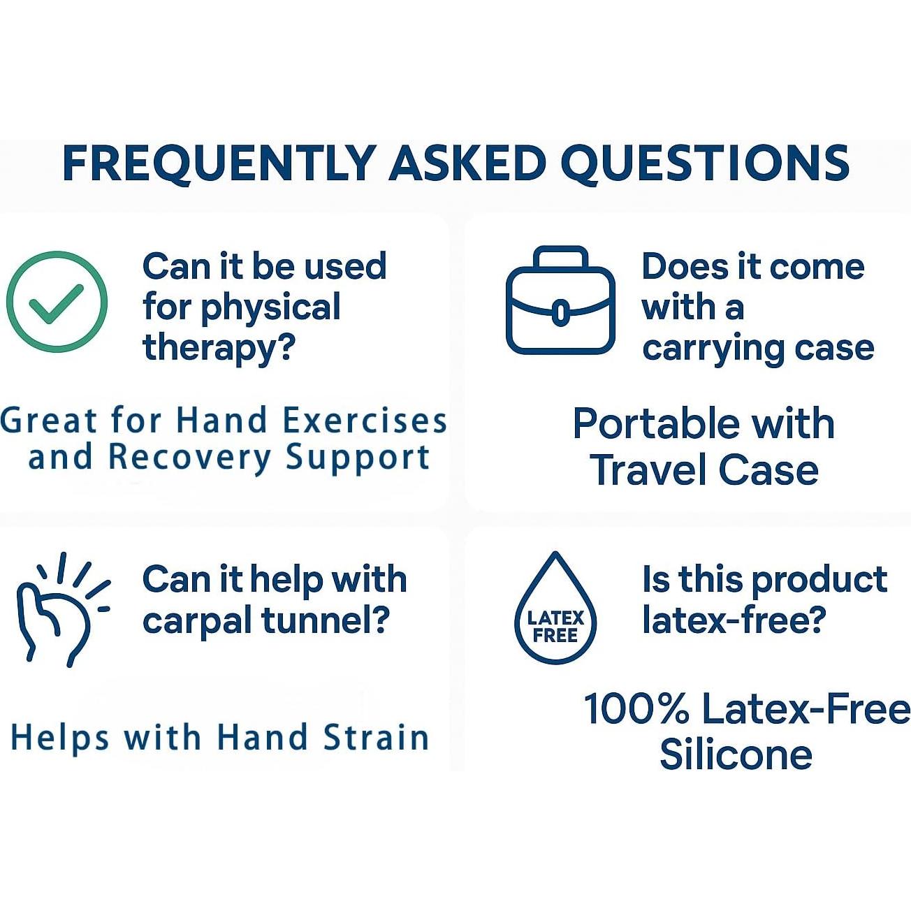 Ejercitador de Dedos BUJIOLA - Terapia de Mano 2-Pack Silicona