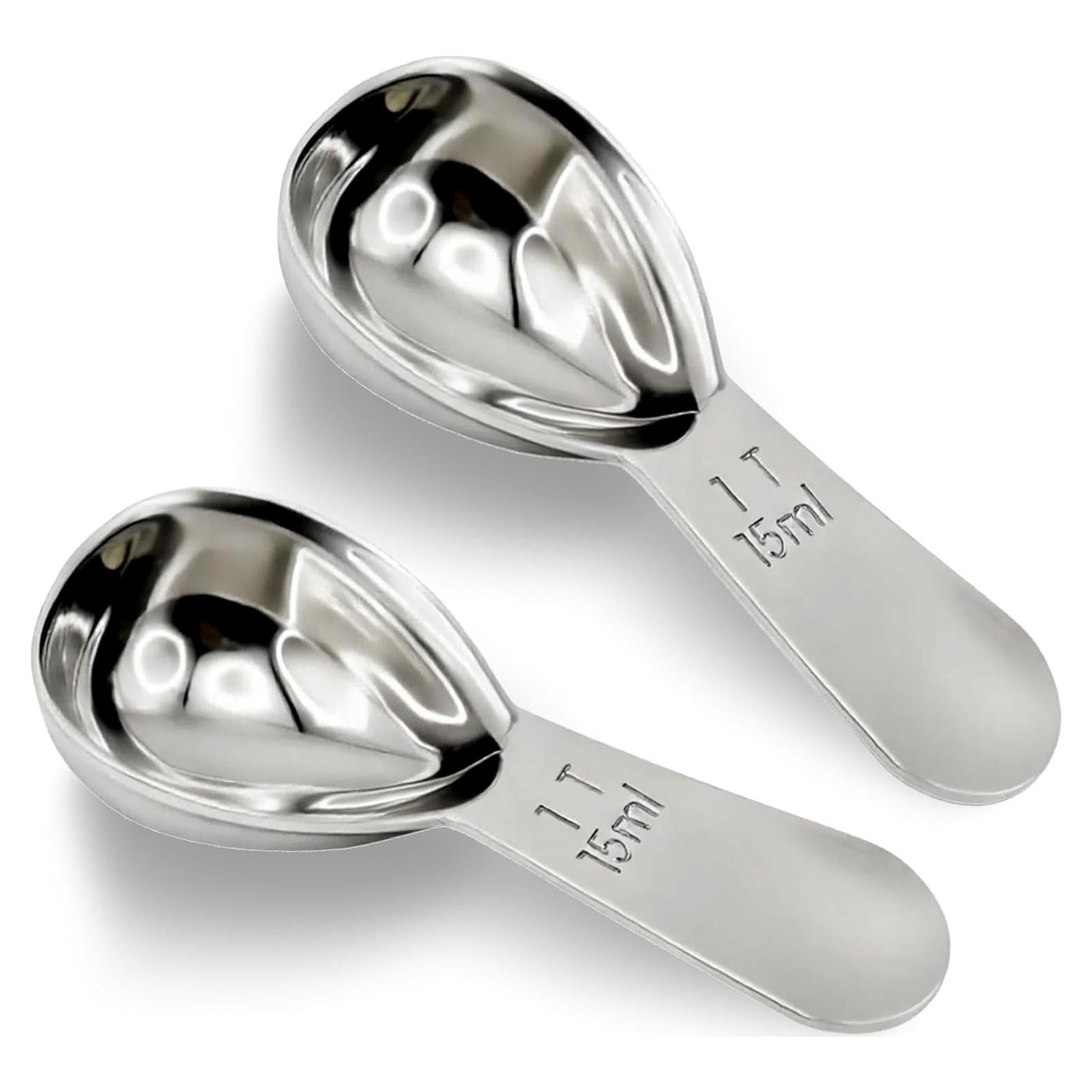 Cucharas Medidoras de Acero Inoxidable Rovella 15ml - 2 Pcs