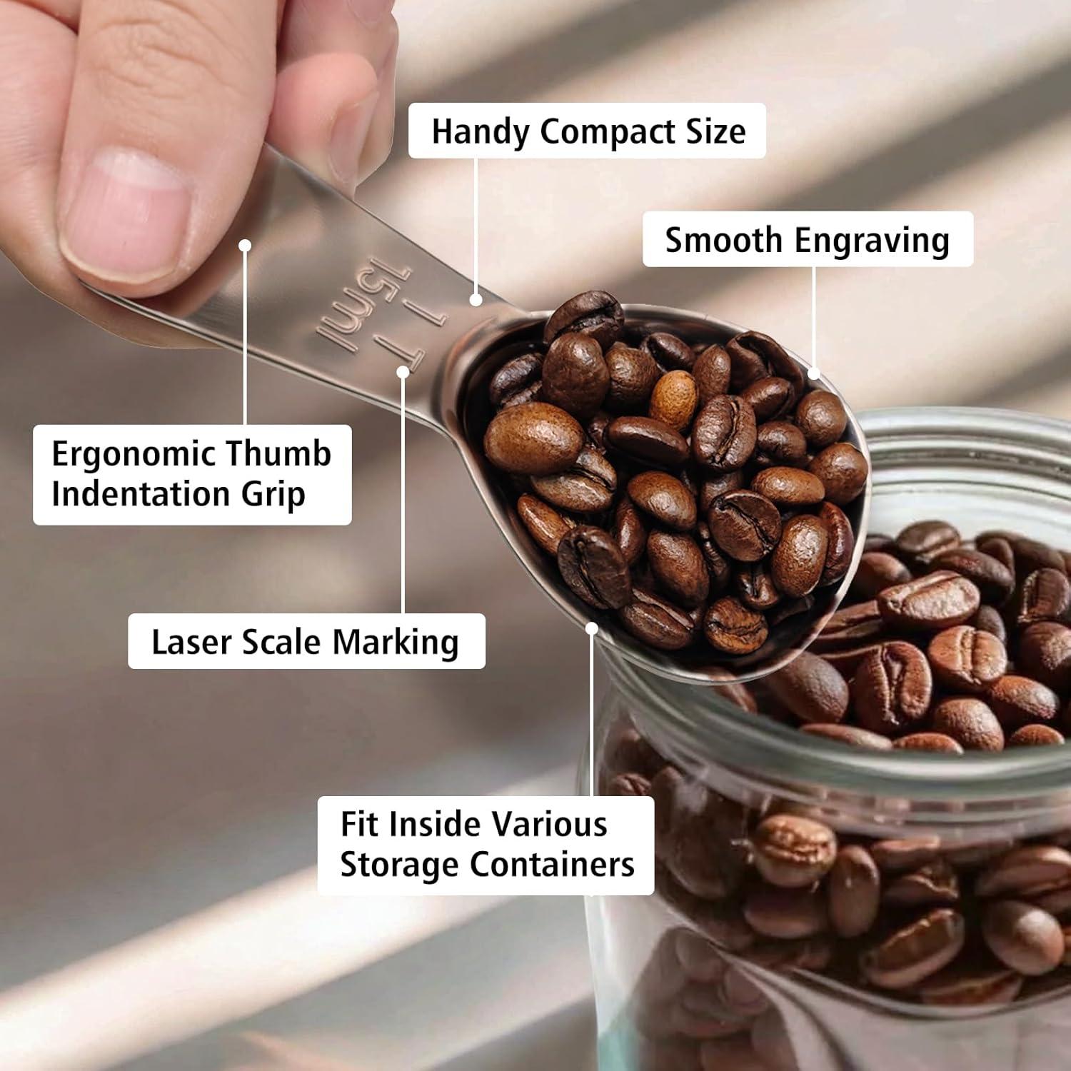 Cucharas Medidoras de Acero Inoxidable Rovella 15ml - 2 Pcs