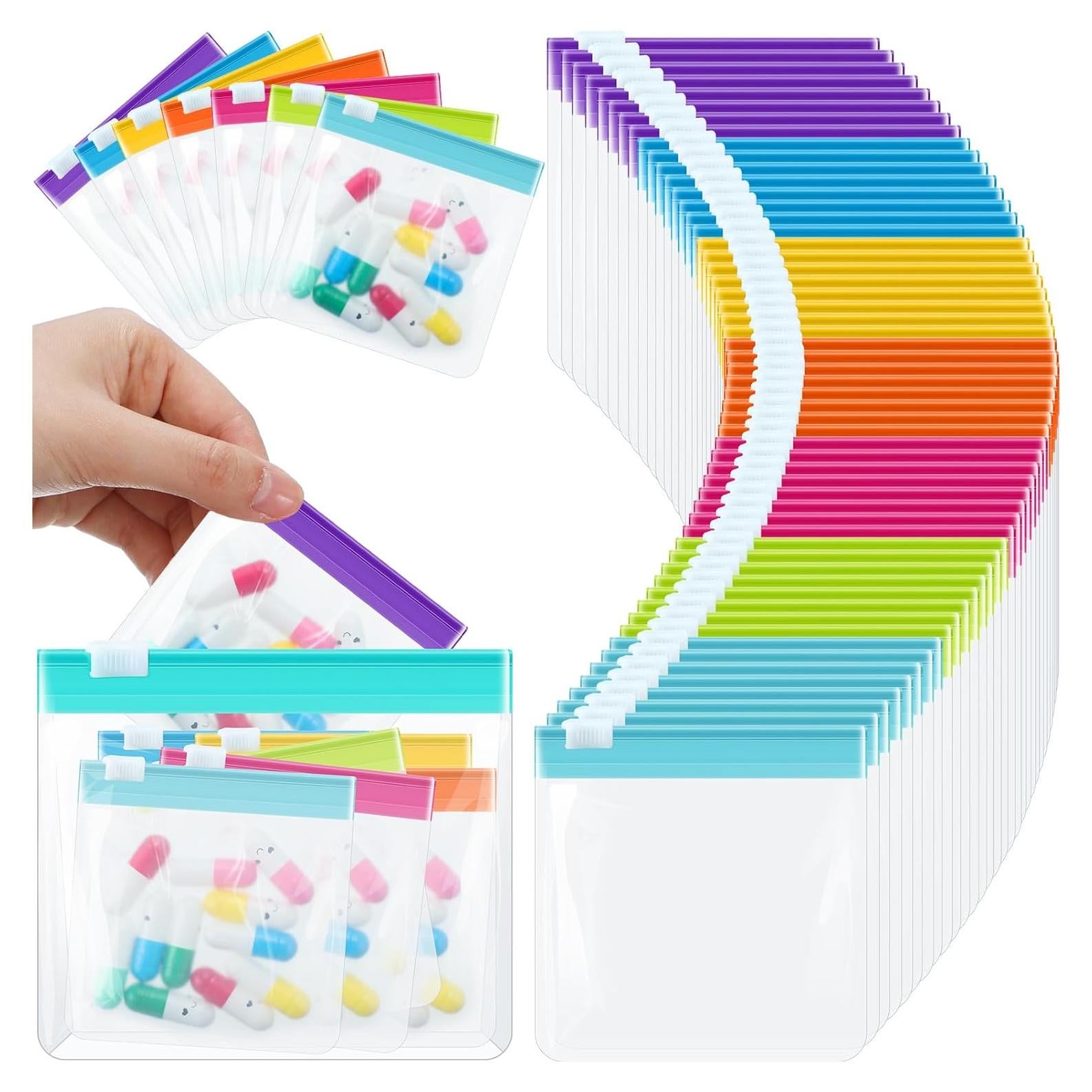 Bolsas de Pastillas Reutilizables Sherr 56 Pcs Transparente