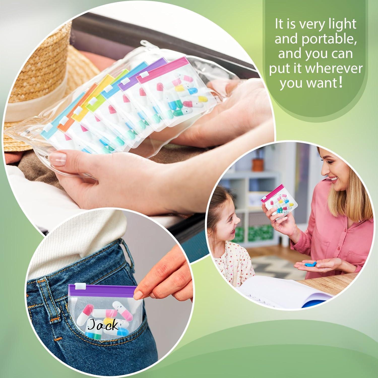 Bolsas de Pastillas Reutilizables Sherr 56 Pcs Transparente