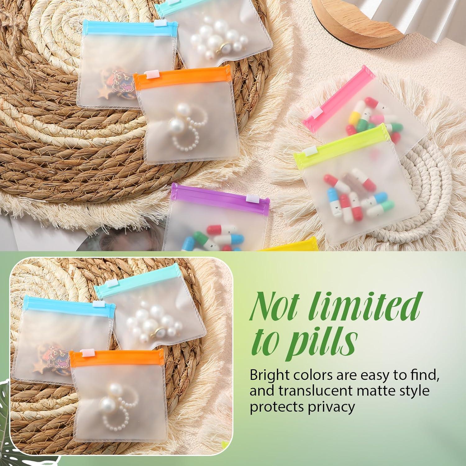 Bolsas de Pastillas Reutilizables Sherr 56 Pcs Transparente