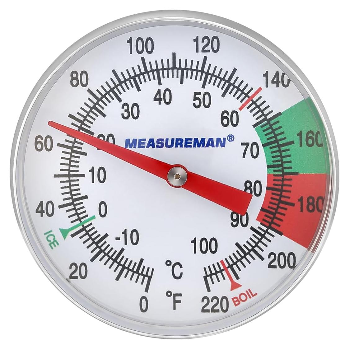 Termómetro de Leche MEASUREMAN MC042, Lectura Instantánea 0-104°C