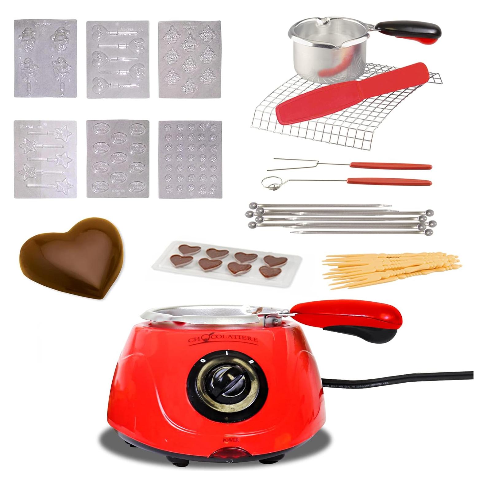 Olla Derretidora de Chocolate Total Chef 250g con 32 Accesorios