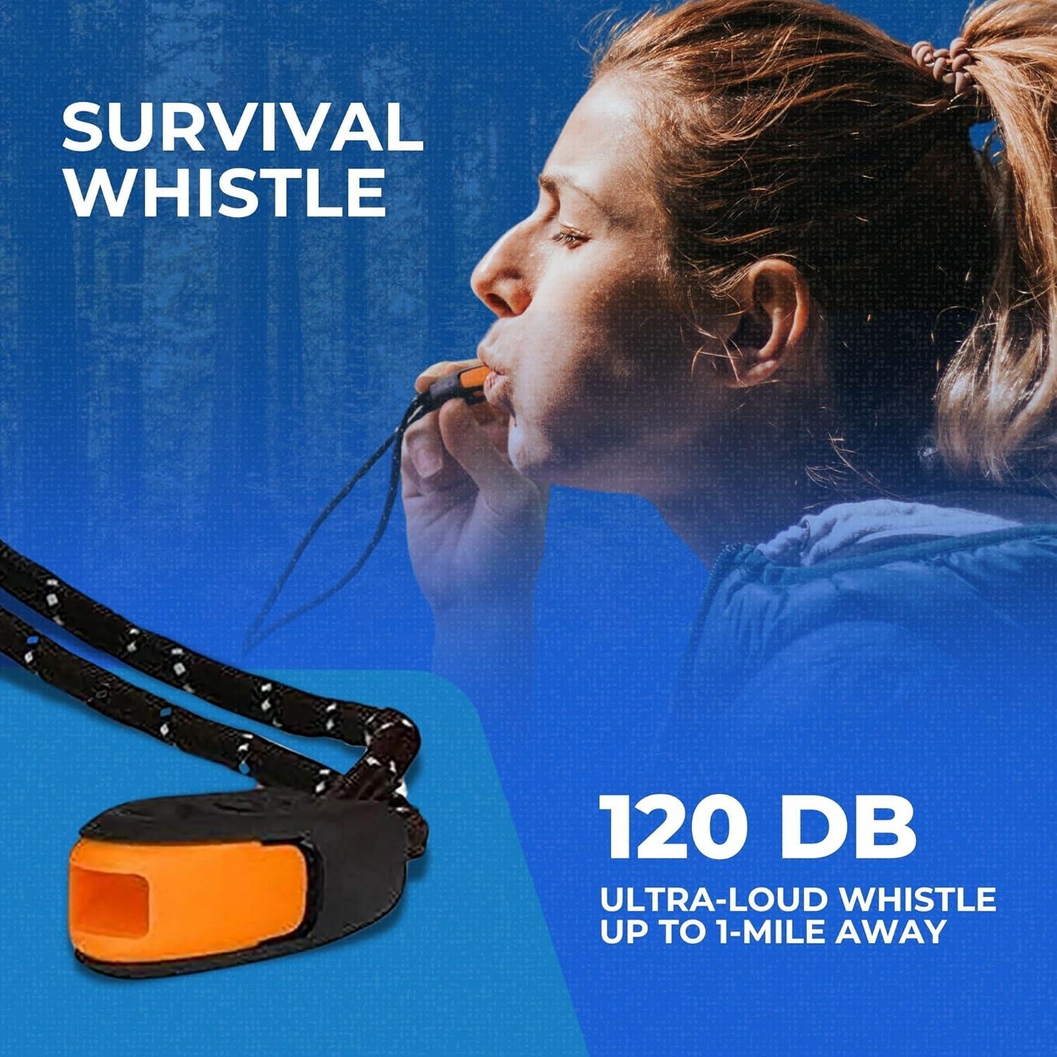 Tienda de Supervivencia CloudTen Naranja 2 Personas con Paracord