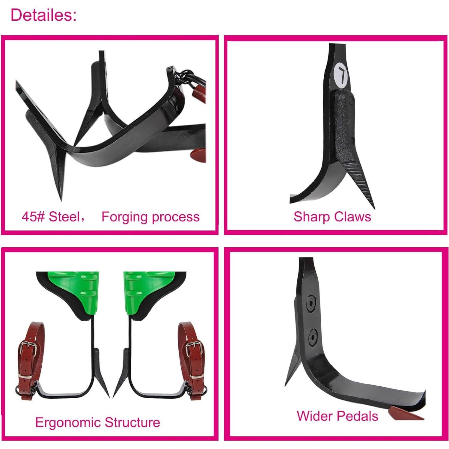 Picos para Escalar Árboles Rohseson LTCS-002B Ajustables