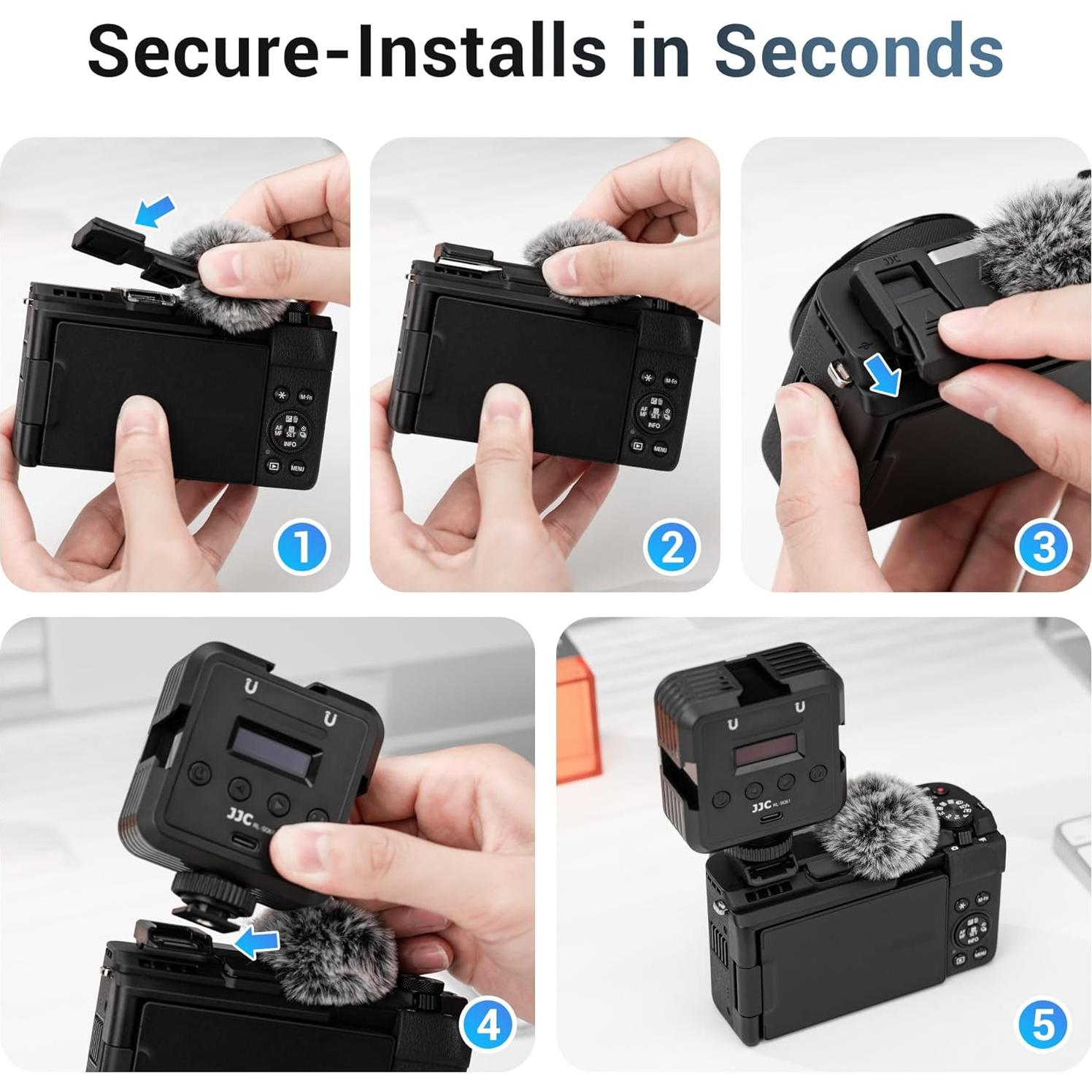 Muff de Viento JJC para Zapata Fría Canon PowerShot V1