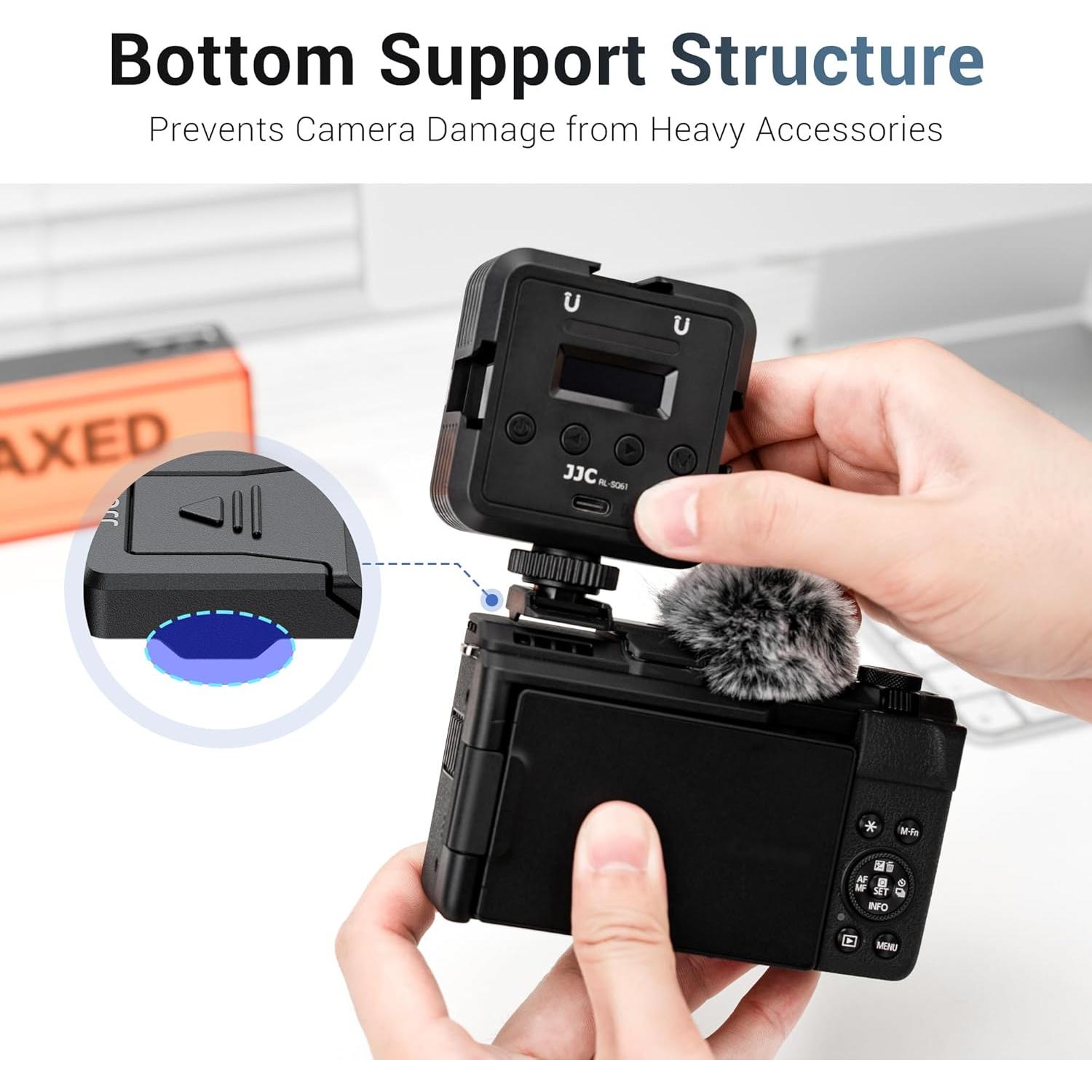 Muff de Viento JJC para Zapata Fría Canon PowerShot V1