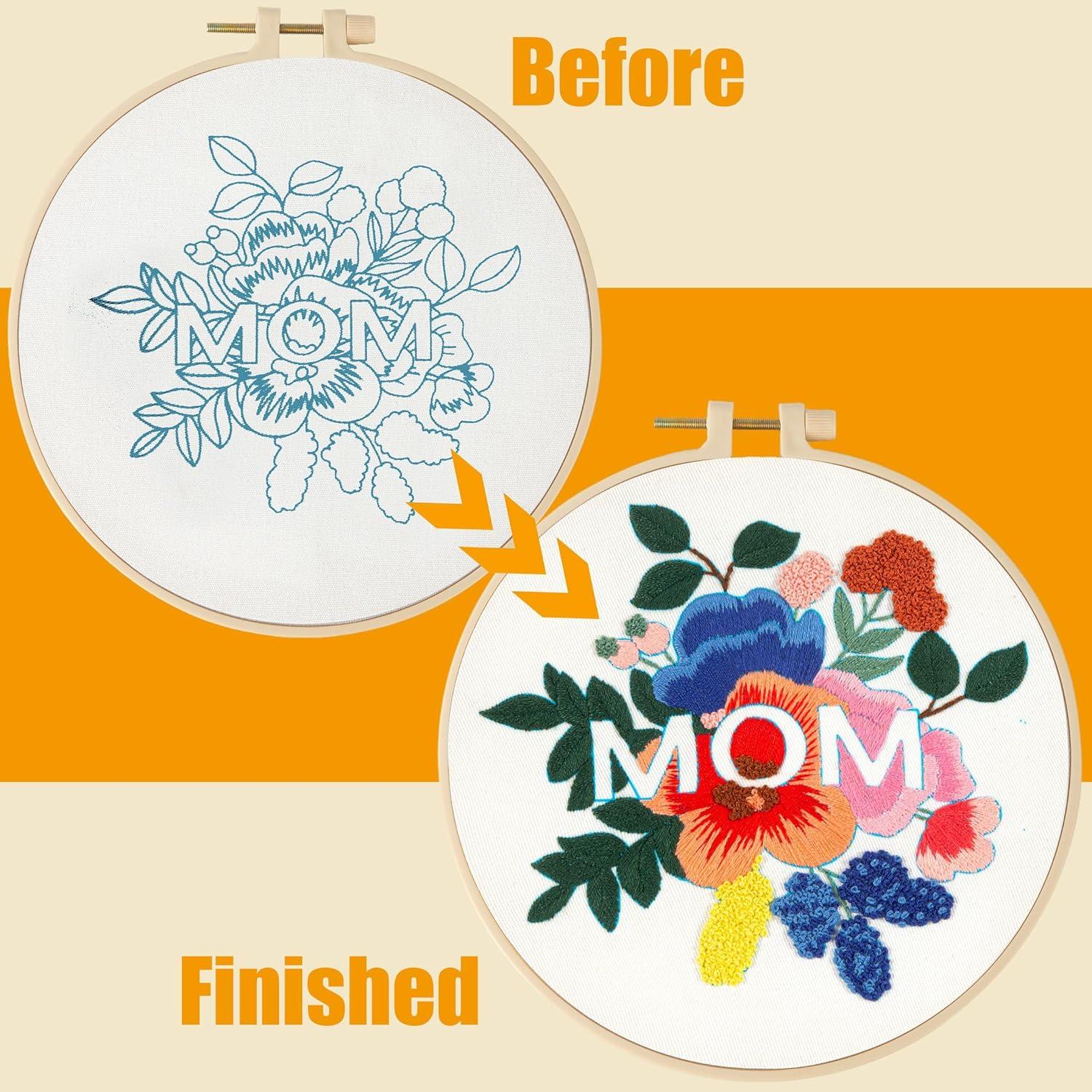 Kit de Bordado Culberta para Principiantes con Tutoriales HD