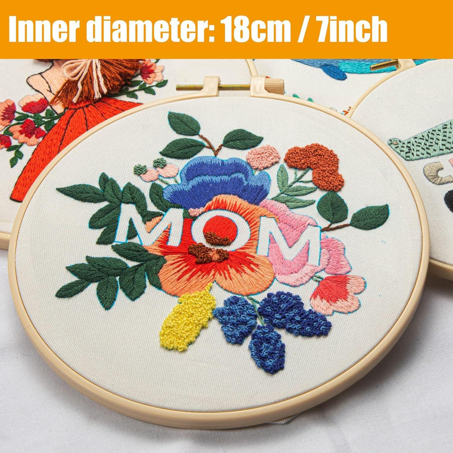 Kit de Bordado Culberta para Principiantes con Tutoriales HD