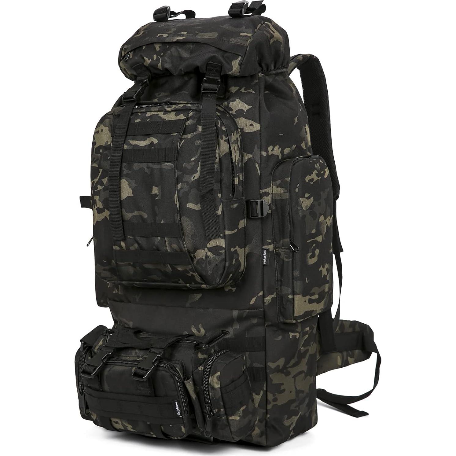 Mochila de Camping King'sGuard 100L Impermeable y Cómoda
