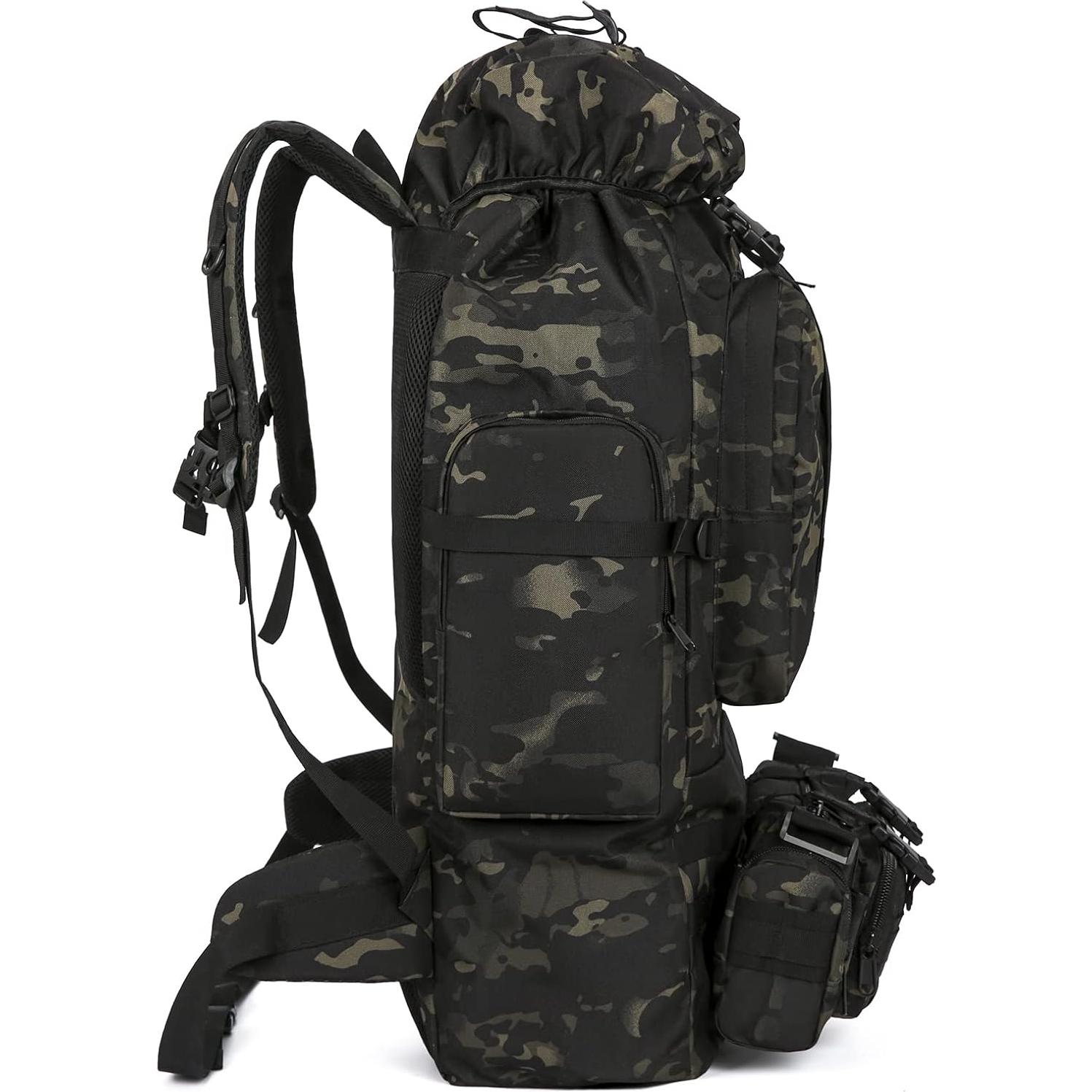 Mochila de Camping King'sGuard 100L Impermeable y Cómoda