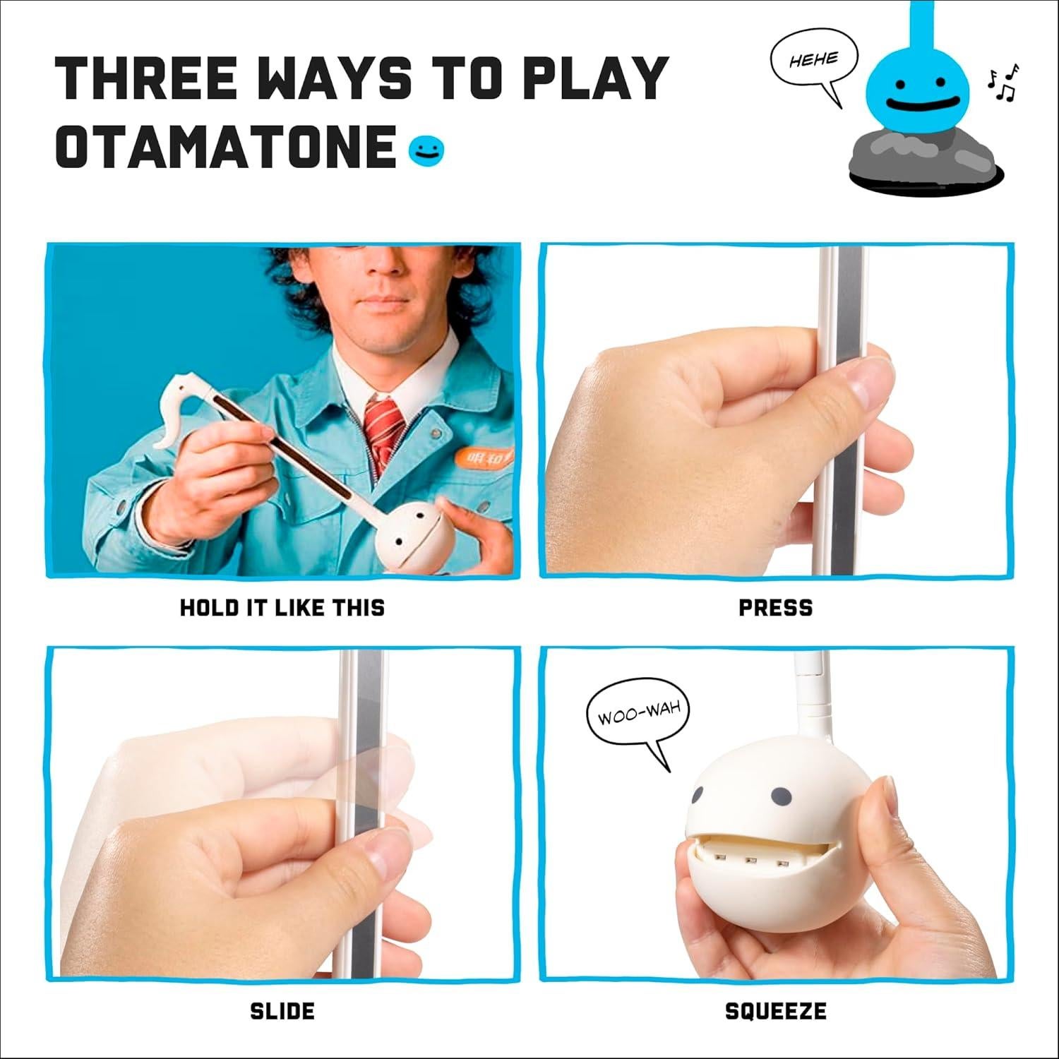 Otamatone Musical Electrónico Maywa Denki - Paquete de 2 Blanco