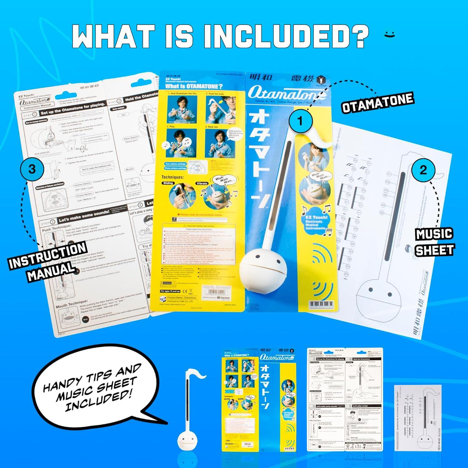 Otamatone Musical Electrónico Maywa Denki - Paquete de 2 Blanco