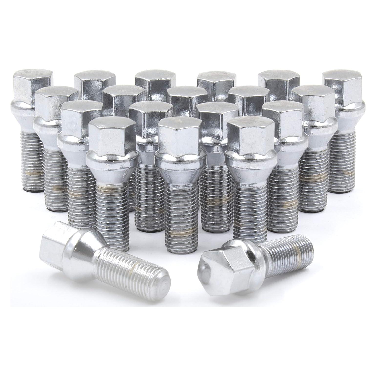 Pernos de Rueda M12x1.5 Cromado 20 Pcs para BMW