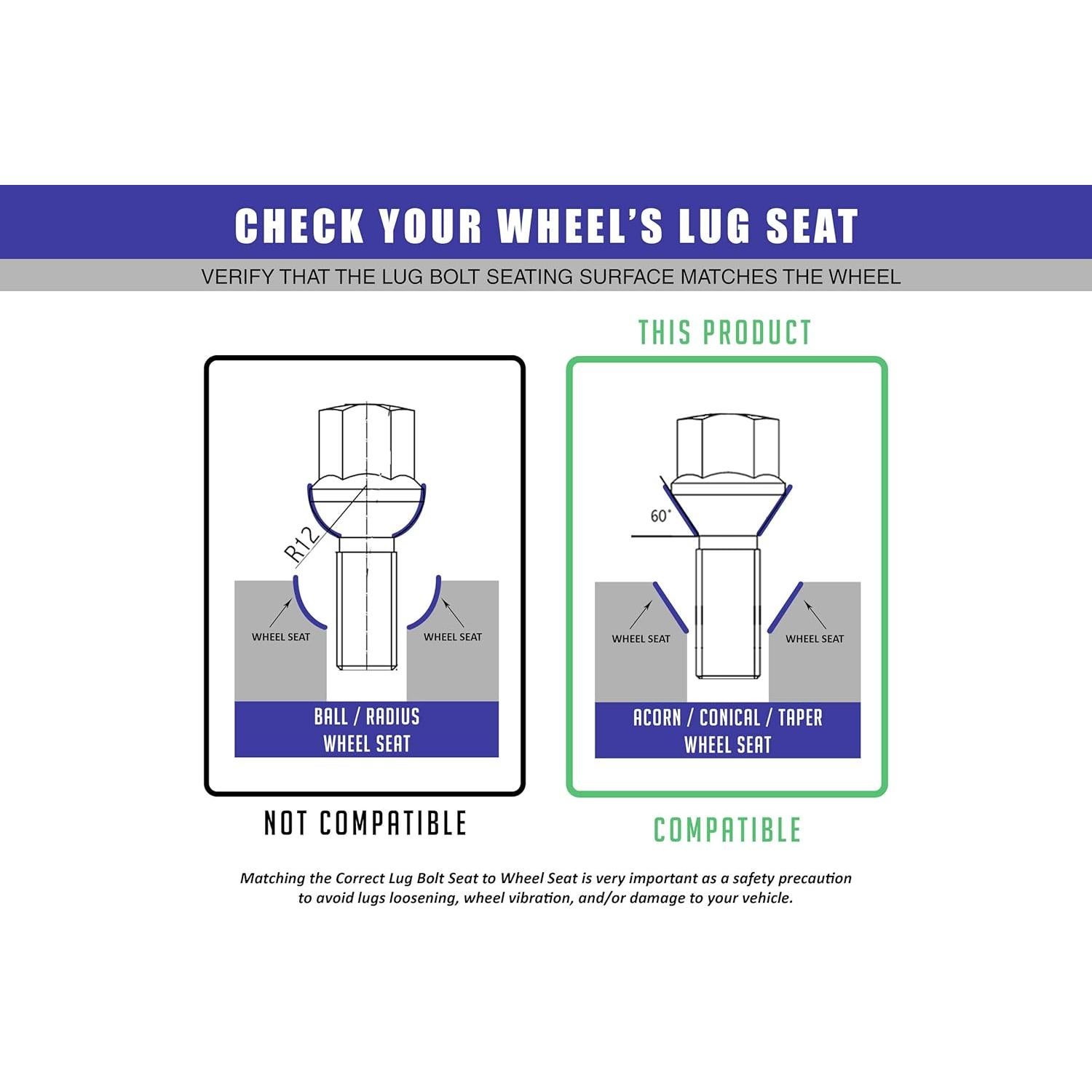 Pernos de Rueda M12x1.5 Cromado 20 Pcs para BMW