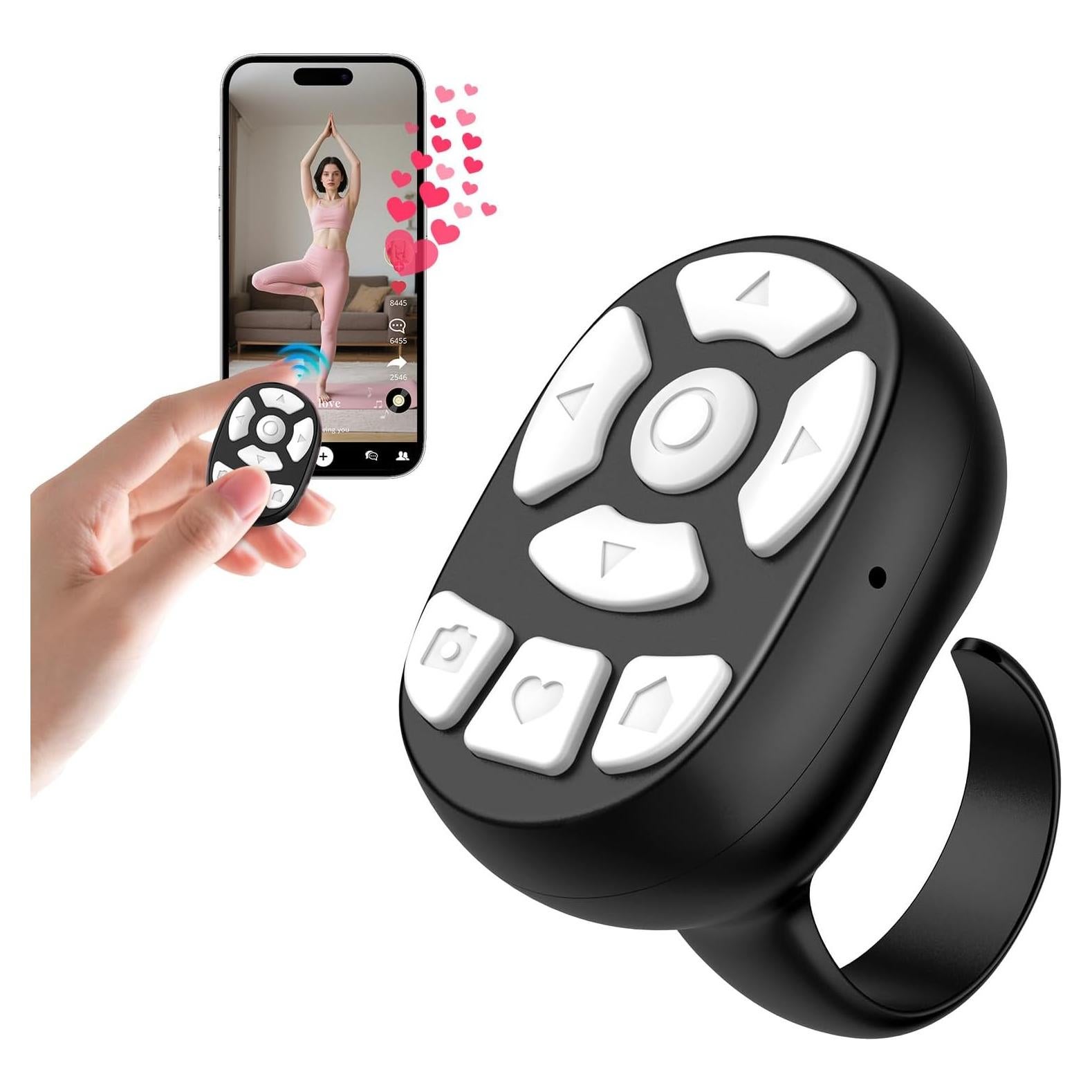 OUTXE Clicker Automático Inalámbrico para TikTok - Negro