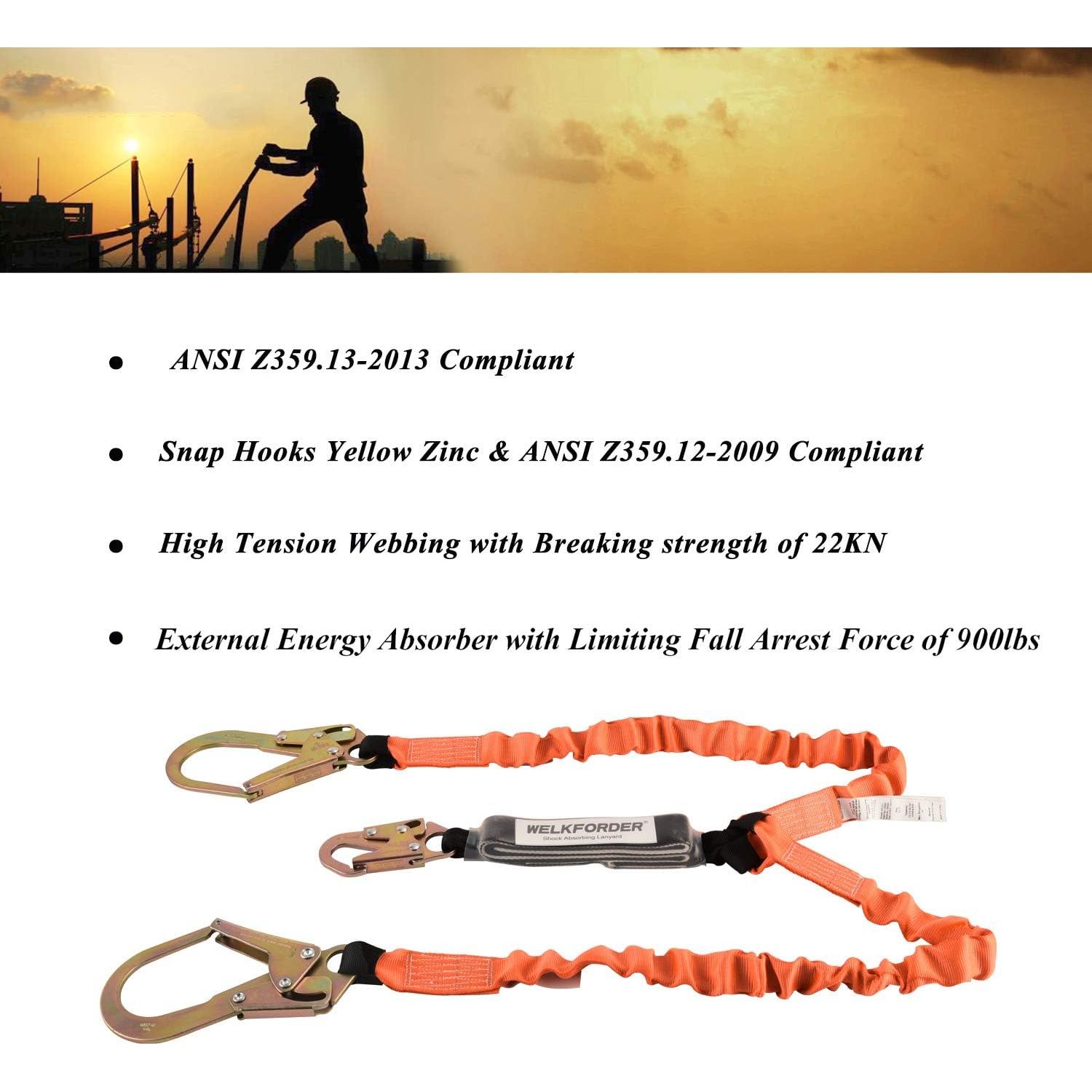 Arnés de Seguridad WELKFORDER Doble Pierna 1,83 m