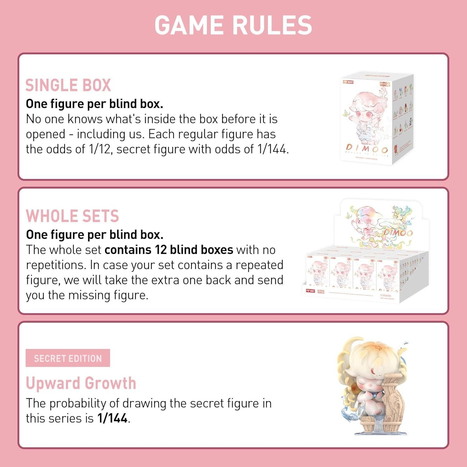 Figuras de Caja Ciega POP MART DIMOO Naturaleza 7-10 cm