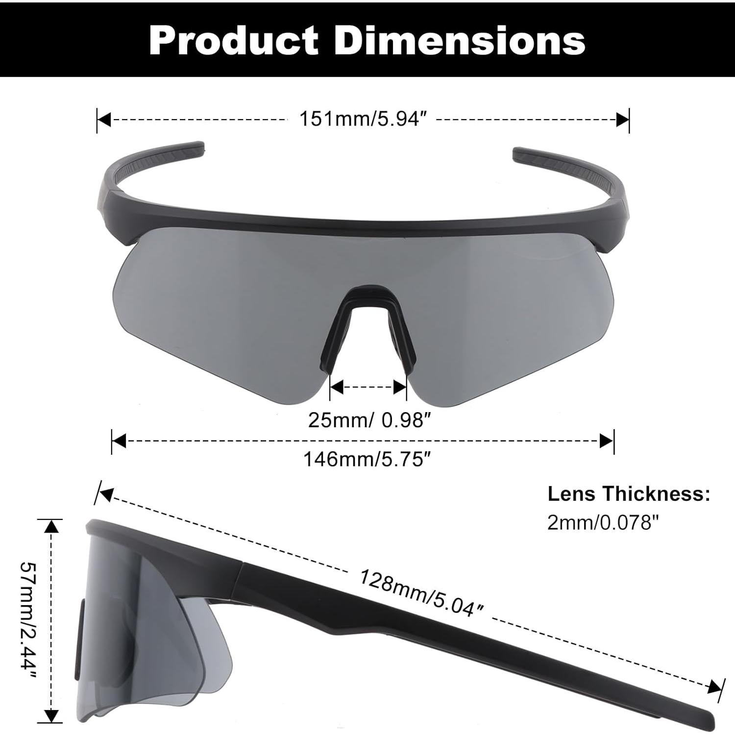 Gafas Tácticas ToopMount con 3 Lentes Intercambiables UV400