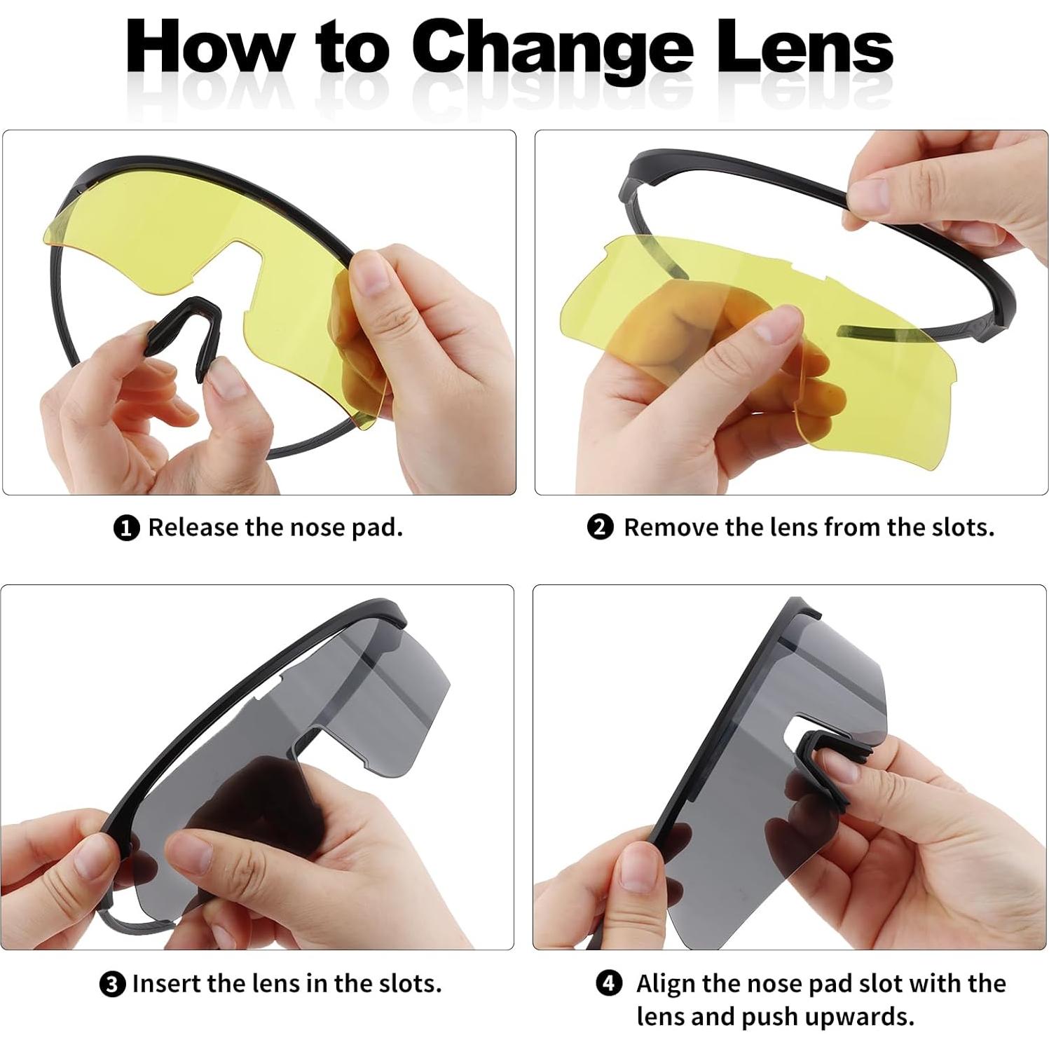 Gafas Tácticas ToopMount con 3 Lentes Intercambiables UV400