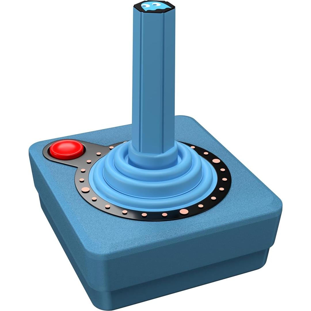 Joystick Inalámbrico Atari CX40+ Edición Fantasma INKY Azul