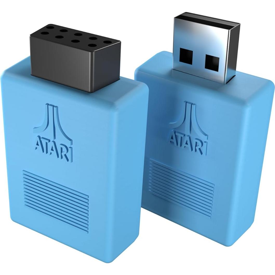 Joystick Inalámbrico Atari CX40+ Edición Fantasma INKY Azul