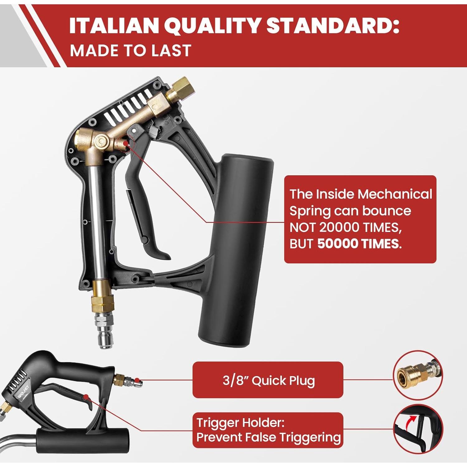 Limpiador de Superficies WOJET 20" Acero Inoxidable 4500 PSI