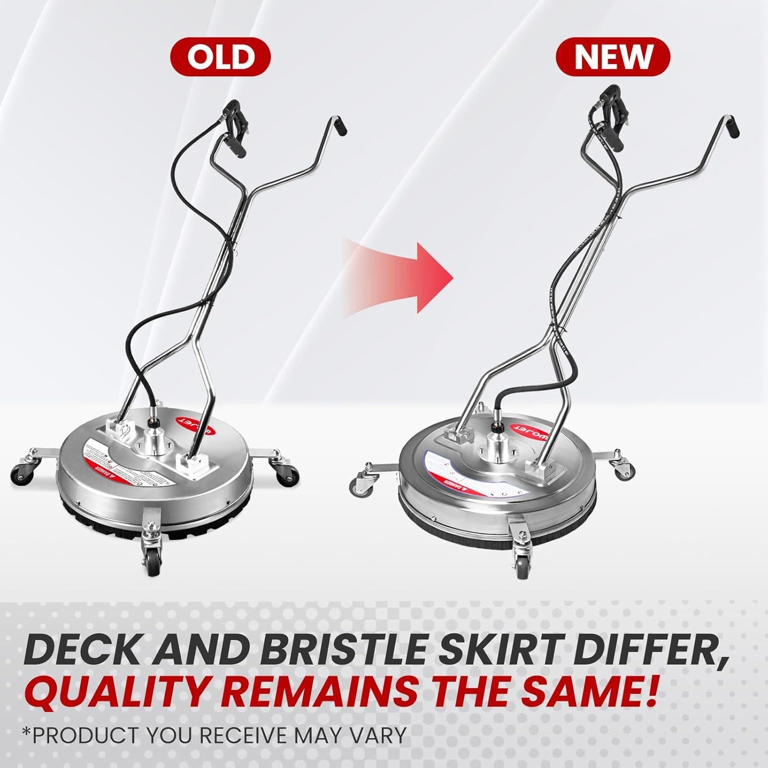 Limpiador de Superficies WOJET 20" Acero Inoxidable 4500 PSI