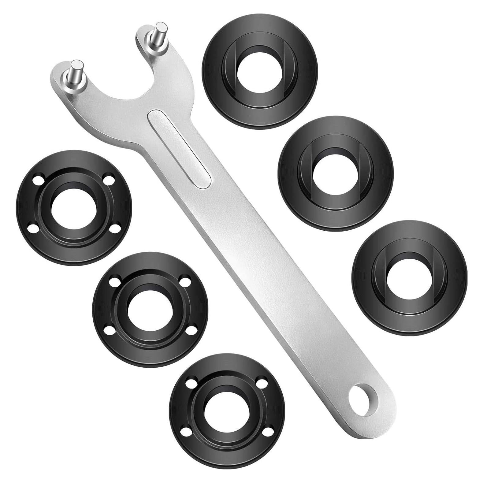 Kit de Tuercas y Llave para Amoladora Qekizy 7 Piezas