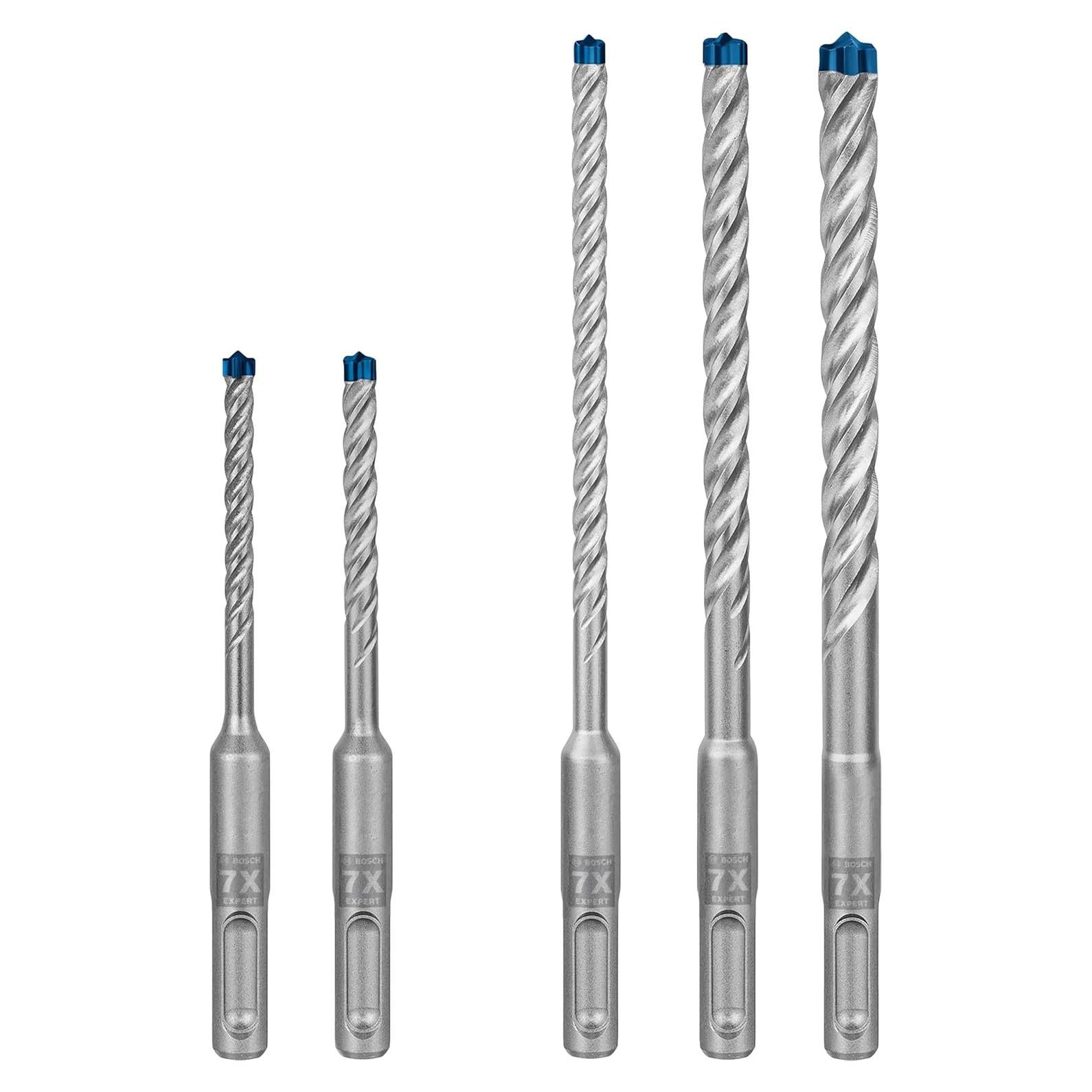 Juego de Brocas de Martillo Bosch EXPERT SDS plus-7X 5-10 mm