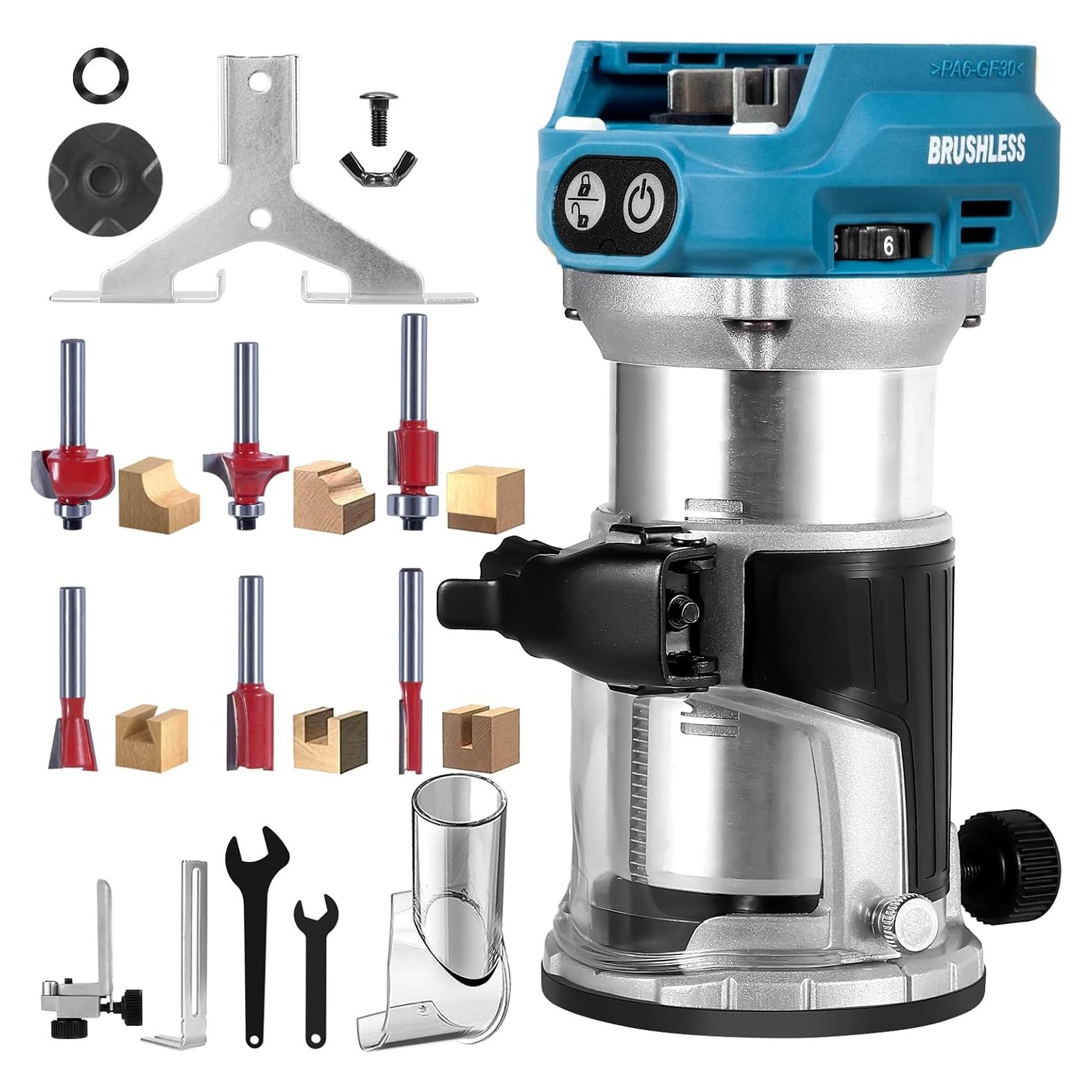 Router Inalámbrico 800W BellaDimora para Batería Makita 18V