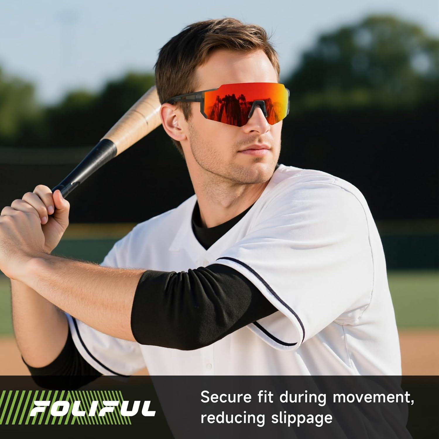 Paquete de 3 Gafas de Sol Polarizadas Foliful para Deportes