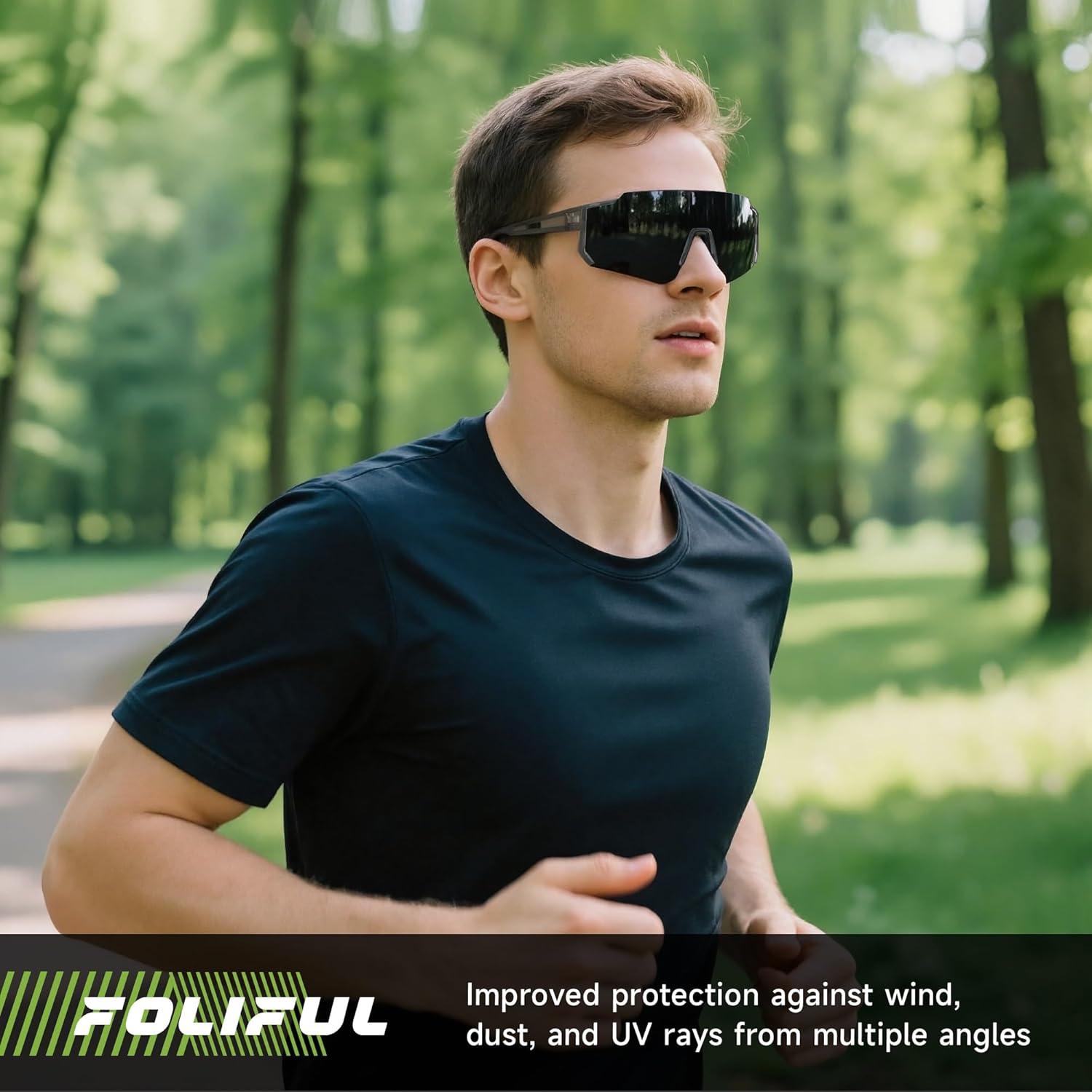 Paquete de 3 Gafas de Sol Polarizadas Foliful para Deportes