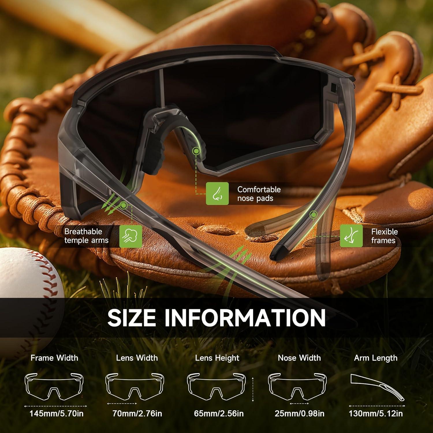 Paquete de 3 Gafas de Sol Polarizadas Foliful para Deportes