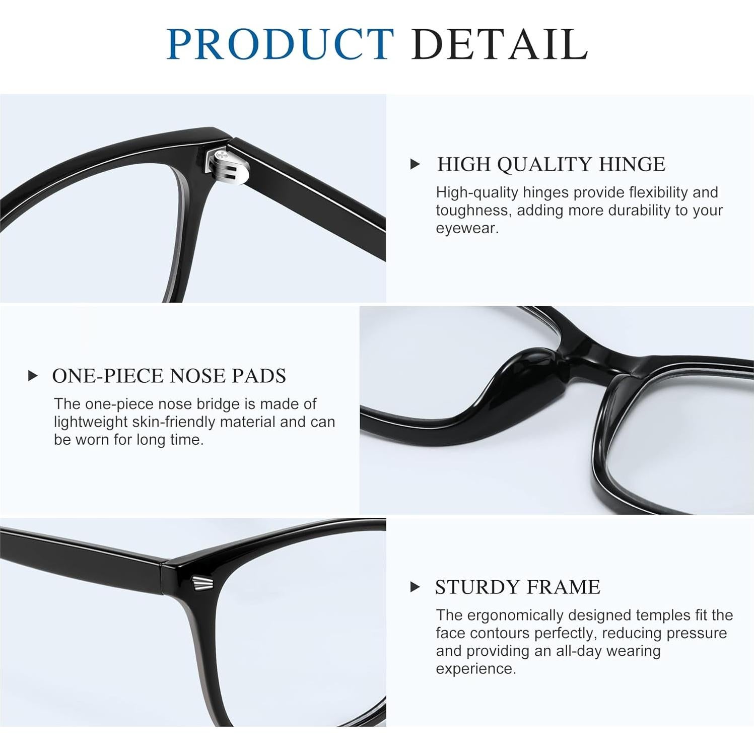 Gafas de Luz Azul PLFOG Unisex NQ-8068 - Anti Fatiga Ocular