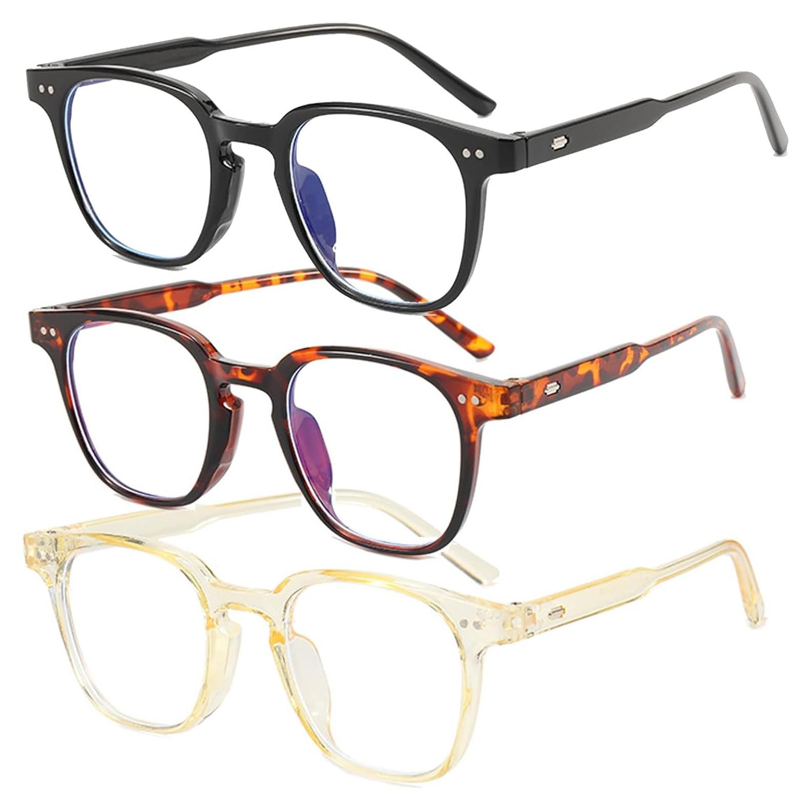 Gafas anti luz azul Perfectmiaoxuan unisex 3 pack colores