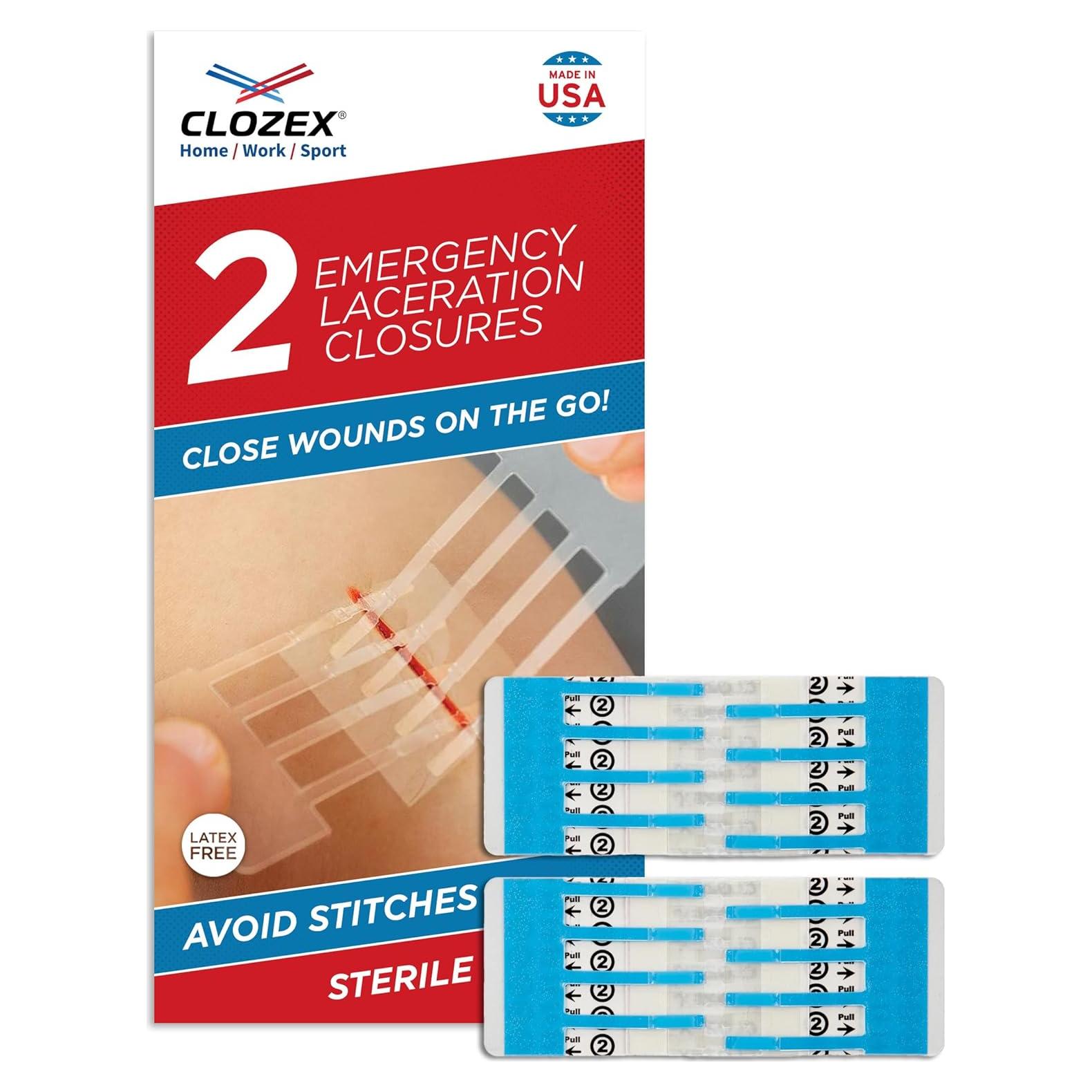 Clozex Cierre de Laceraciones - 2 Cierres Estériles 3,81 cm
