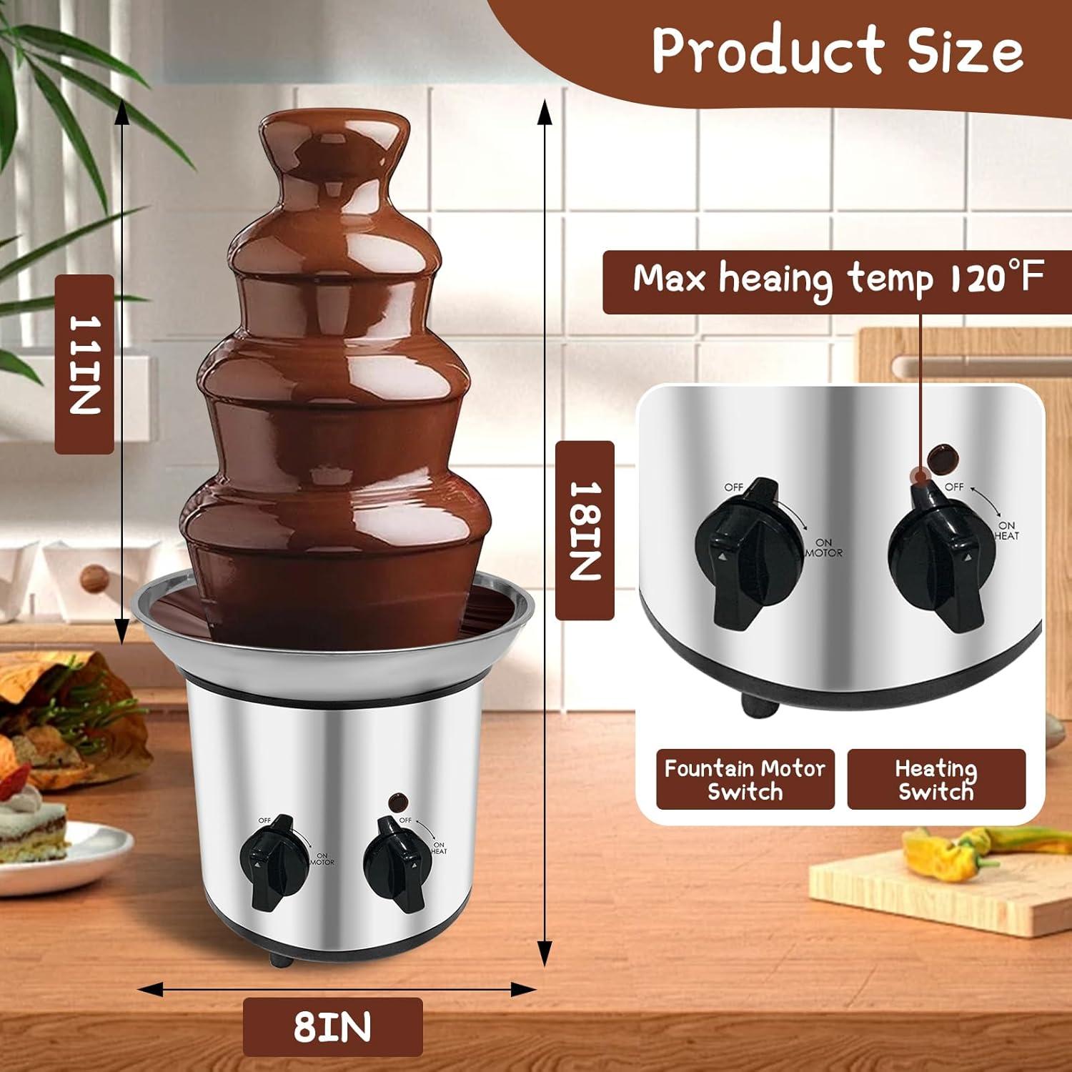 Fuente de Chocolate Eléctrica Ottapic 4 Niveles 2.26 kg