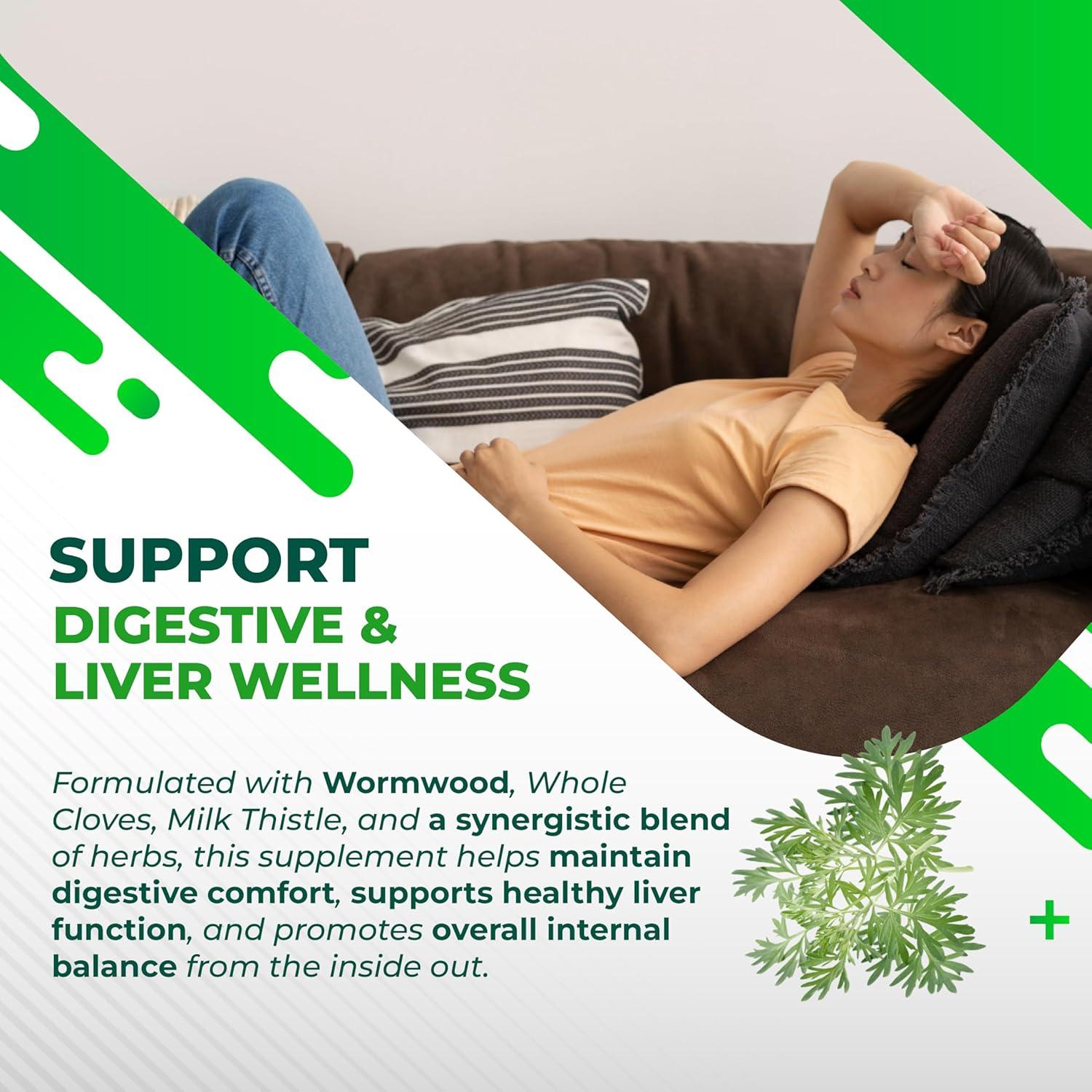 Suplemento Herbal Ajenjo NuraFuse 150 Cápsulas Digestivas