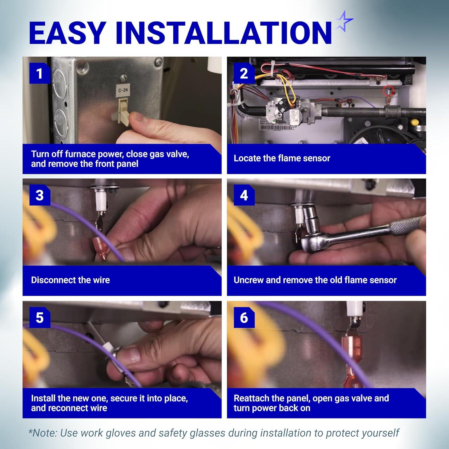 Sensor de Llama BlueStars 0130F00010 - Paquete de 2 - Compatible Hornos