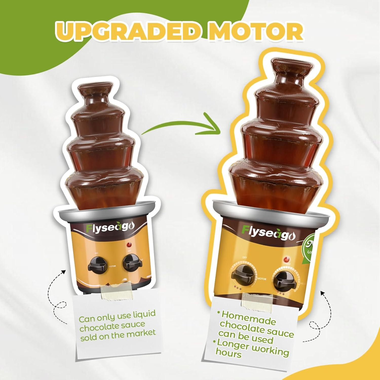 Fuente de Chocolate Profesional Flyseago 3 Niveles 1350g