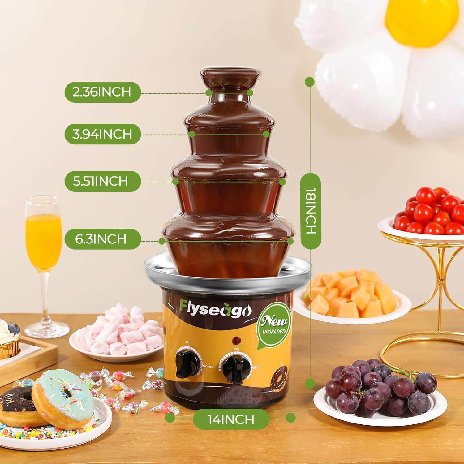 Fuente de Chocolate Profesional Flyseago 3 Niveles 1350g