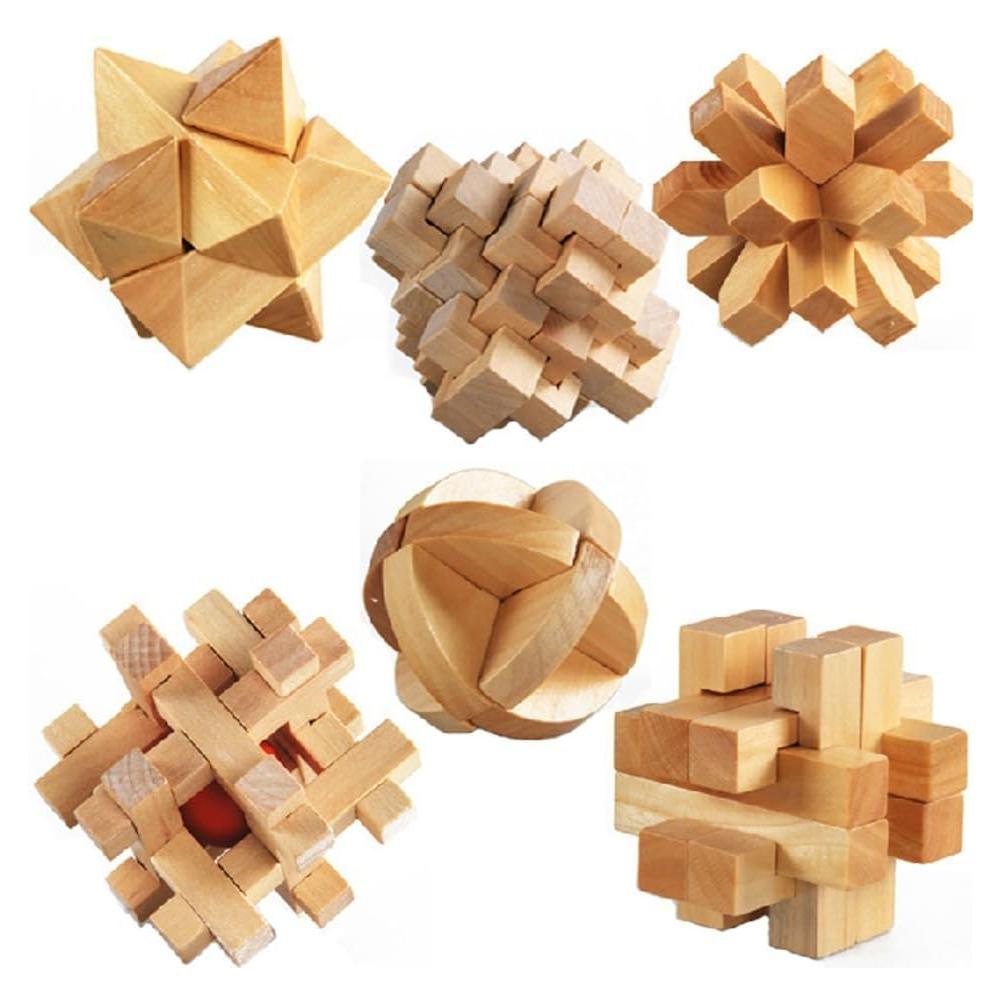 Rompecabezas de Cubo de Madera ULT-unite 6 Diseños