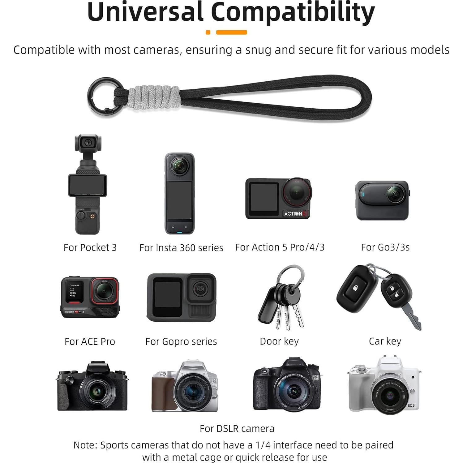 Correa de Muñeca BRDRC para Pocket 3 y GoPro - 5 Colores