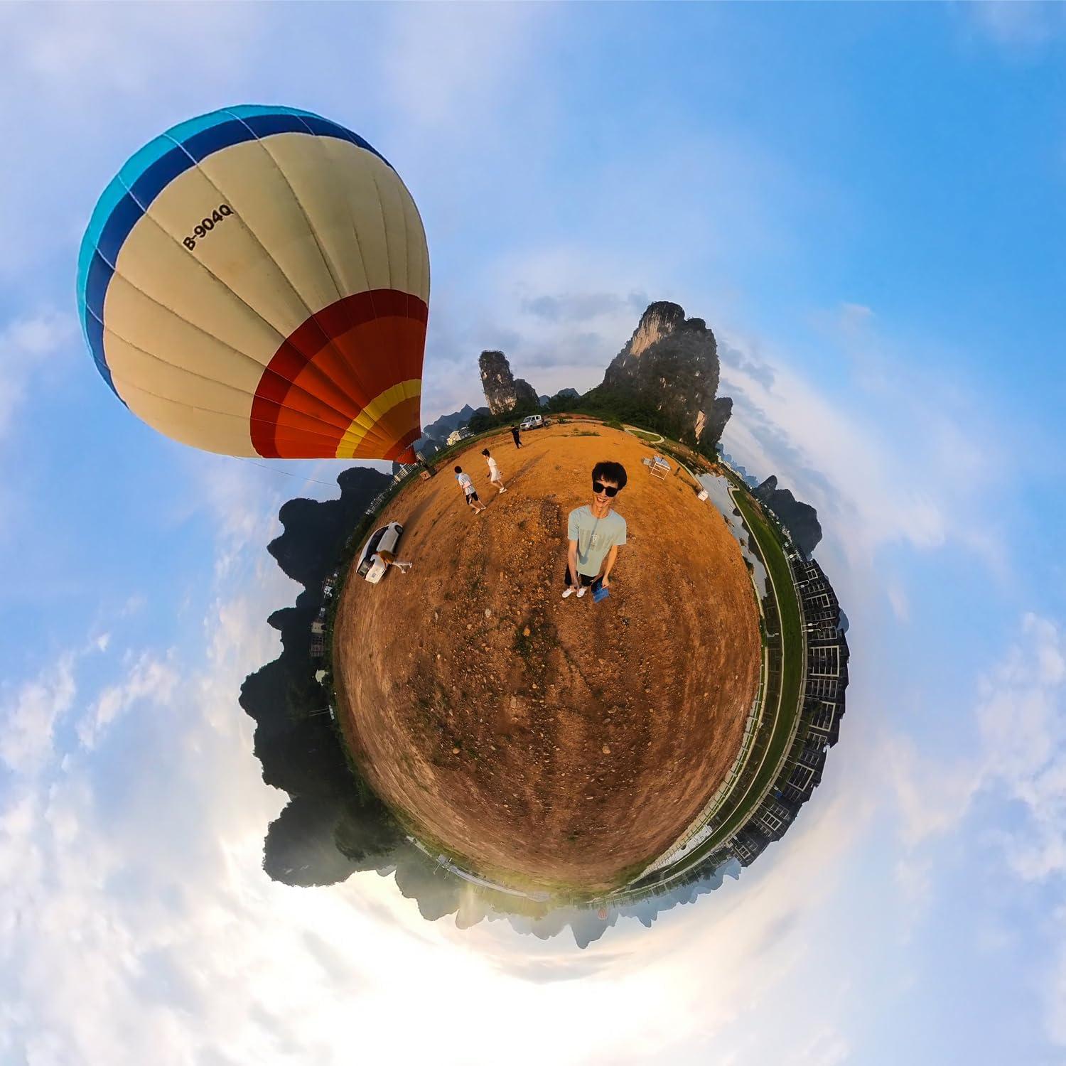 Palo de Selfie Invisible Qisahng 3m Fibra de Carbono para Cámaras