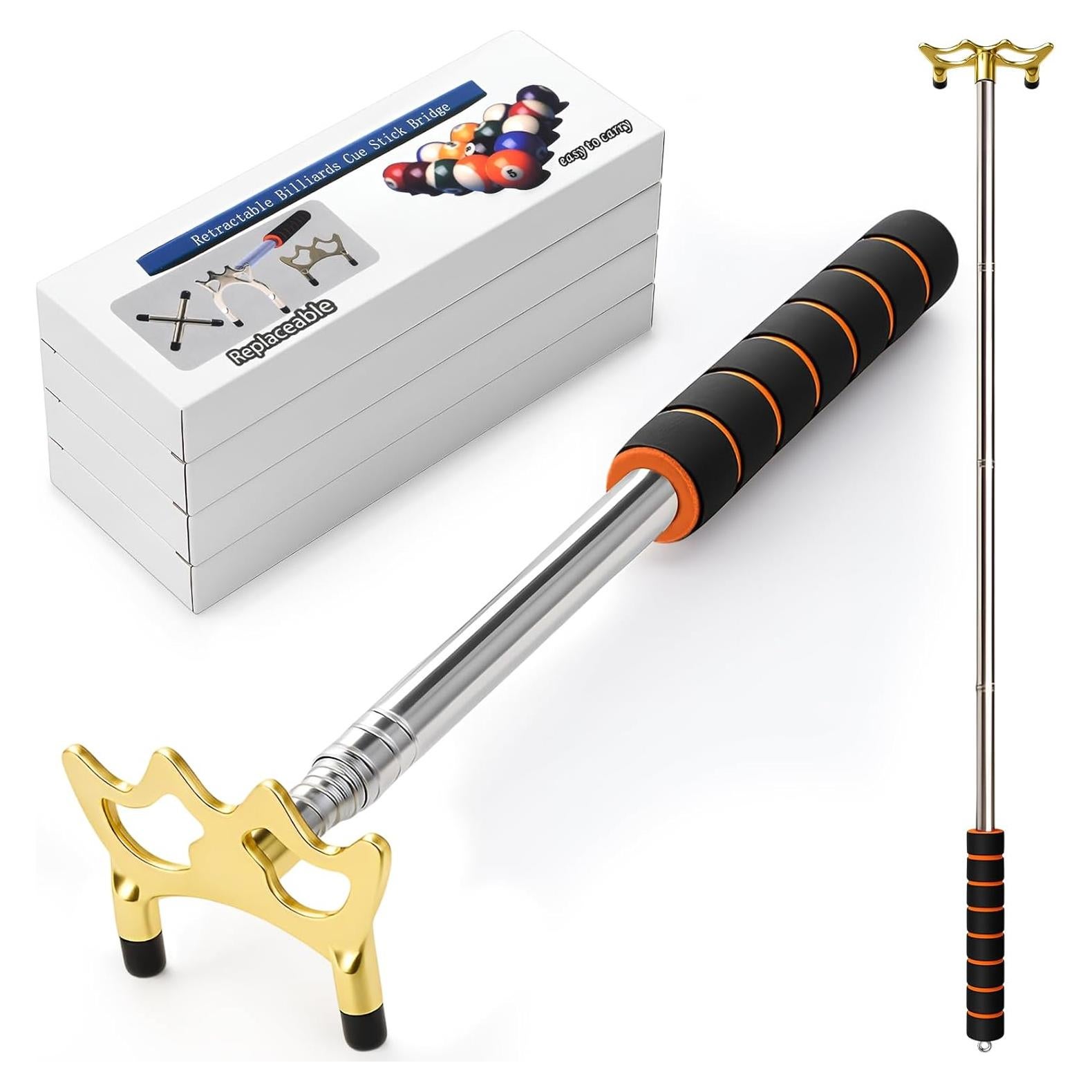 Soulchen 4 Palos de Puente de Billar Retráctiles 35-150 cm