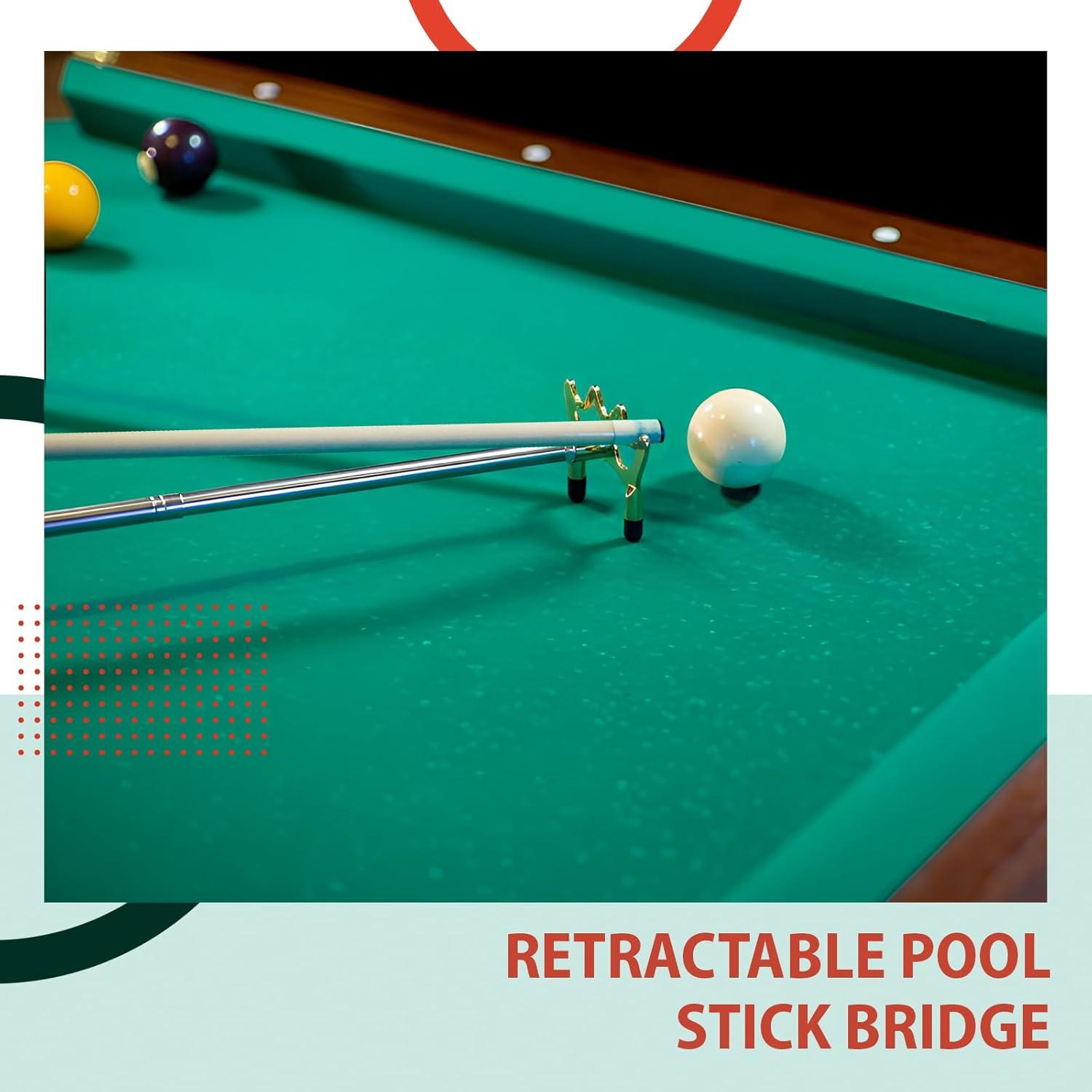 Soulchen 4 Palos de Puente de Billar Retráctiles 35-150 cm