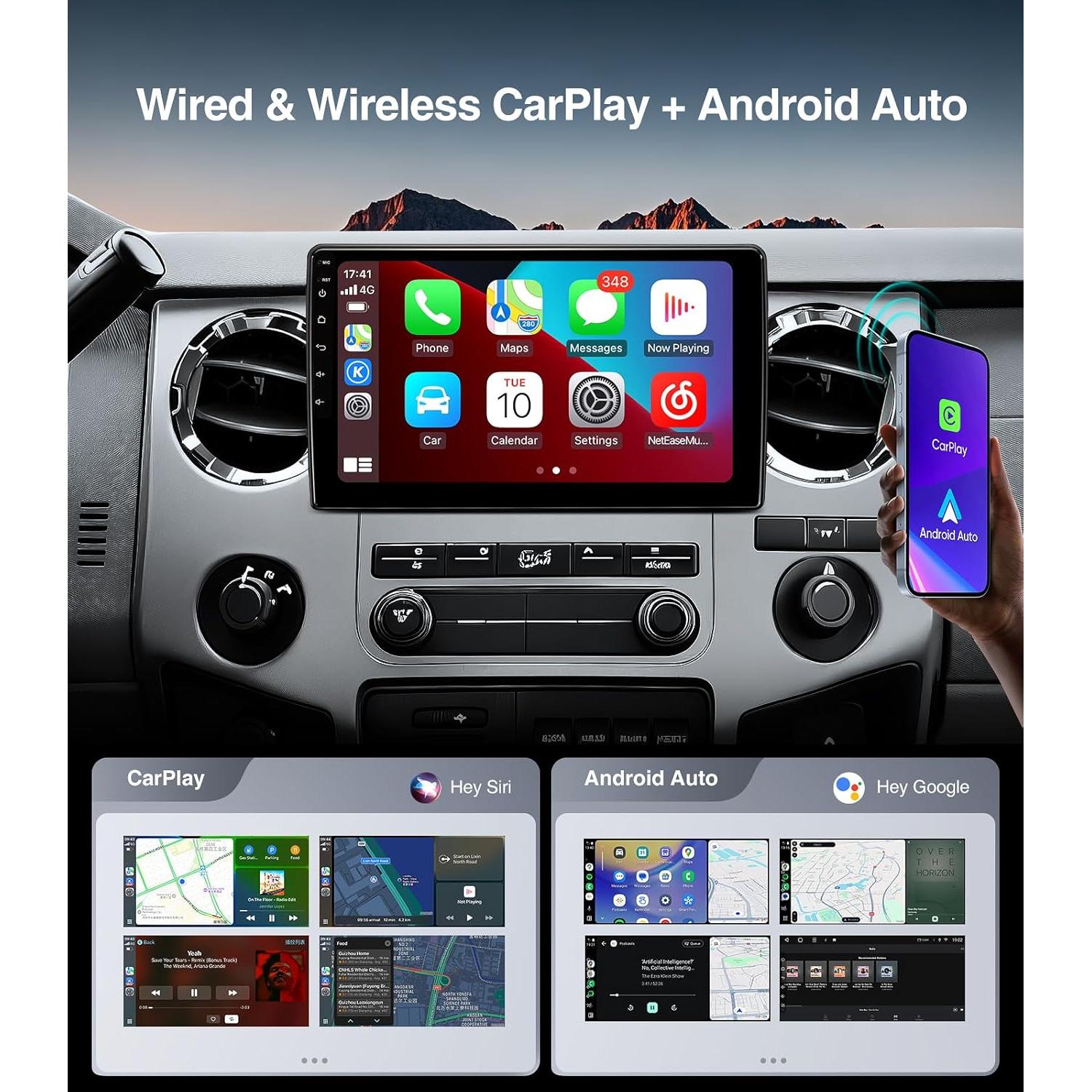 Estéreo de Coche AINAVITO 10" para Ford F150/F250 2004-2016